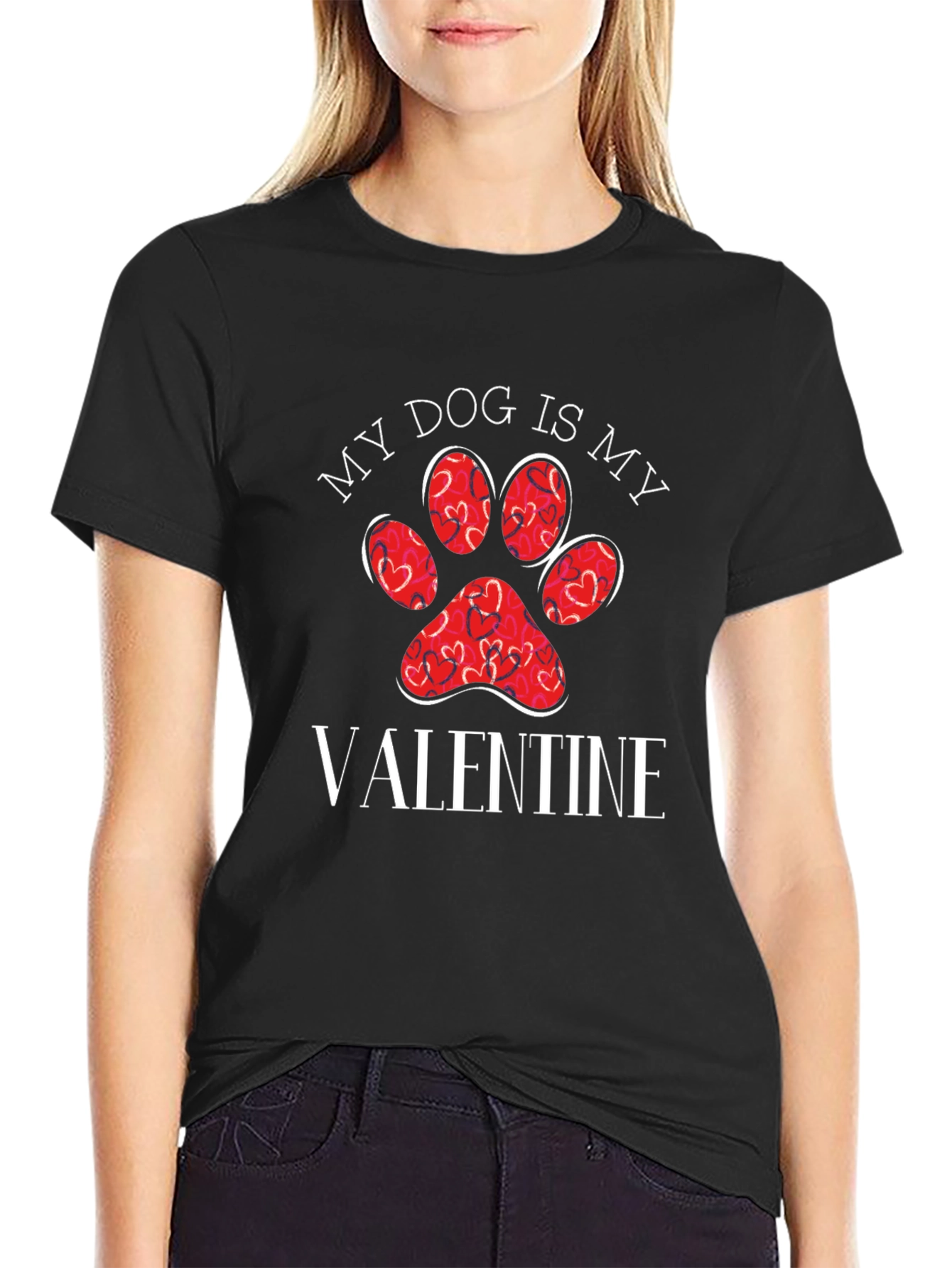 My Dog is My Valentine Graphic Tee