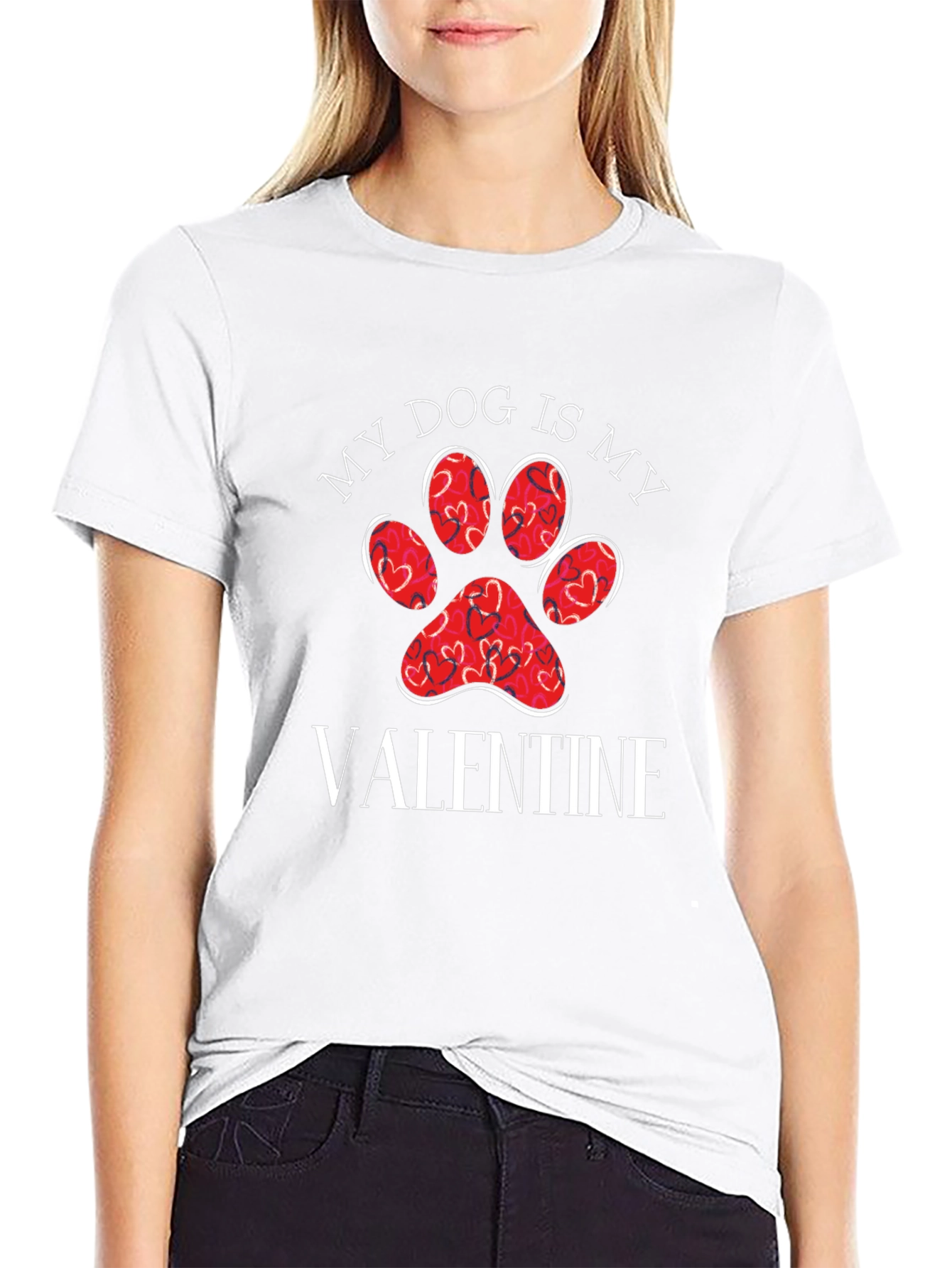 My Dog is My Valentine Graphic Tee