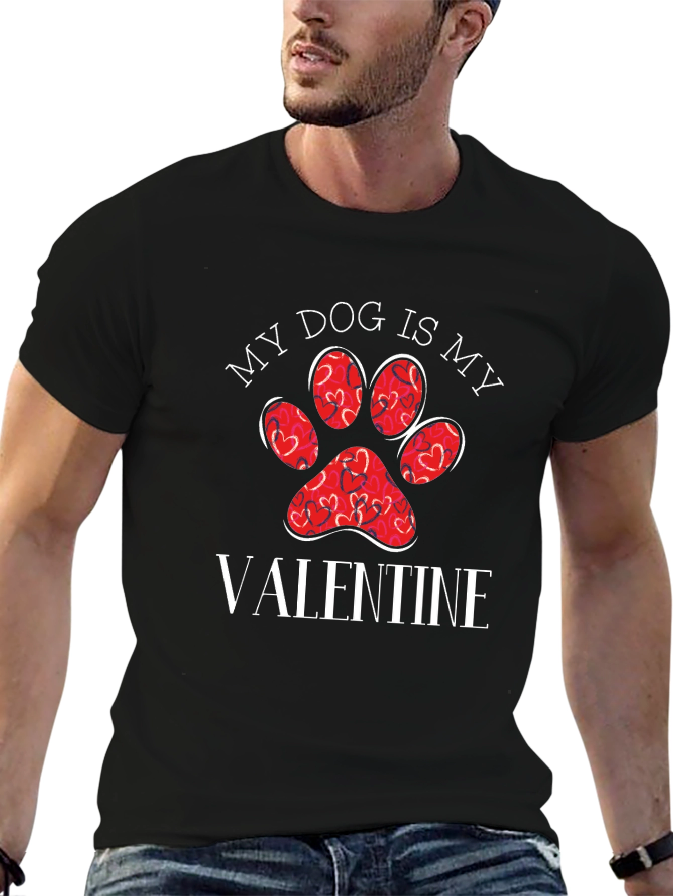 My Dog is My Valentine Graphic Tee