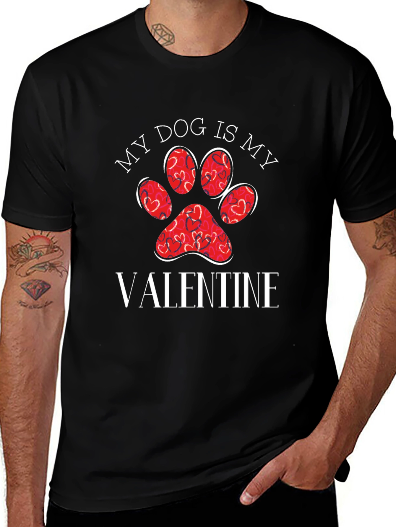 My Dog is My Valentine Graphic Tee