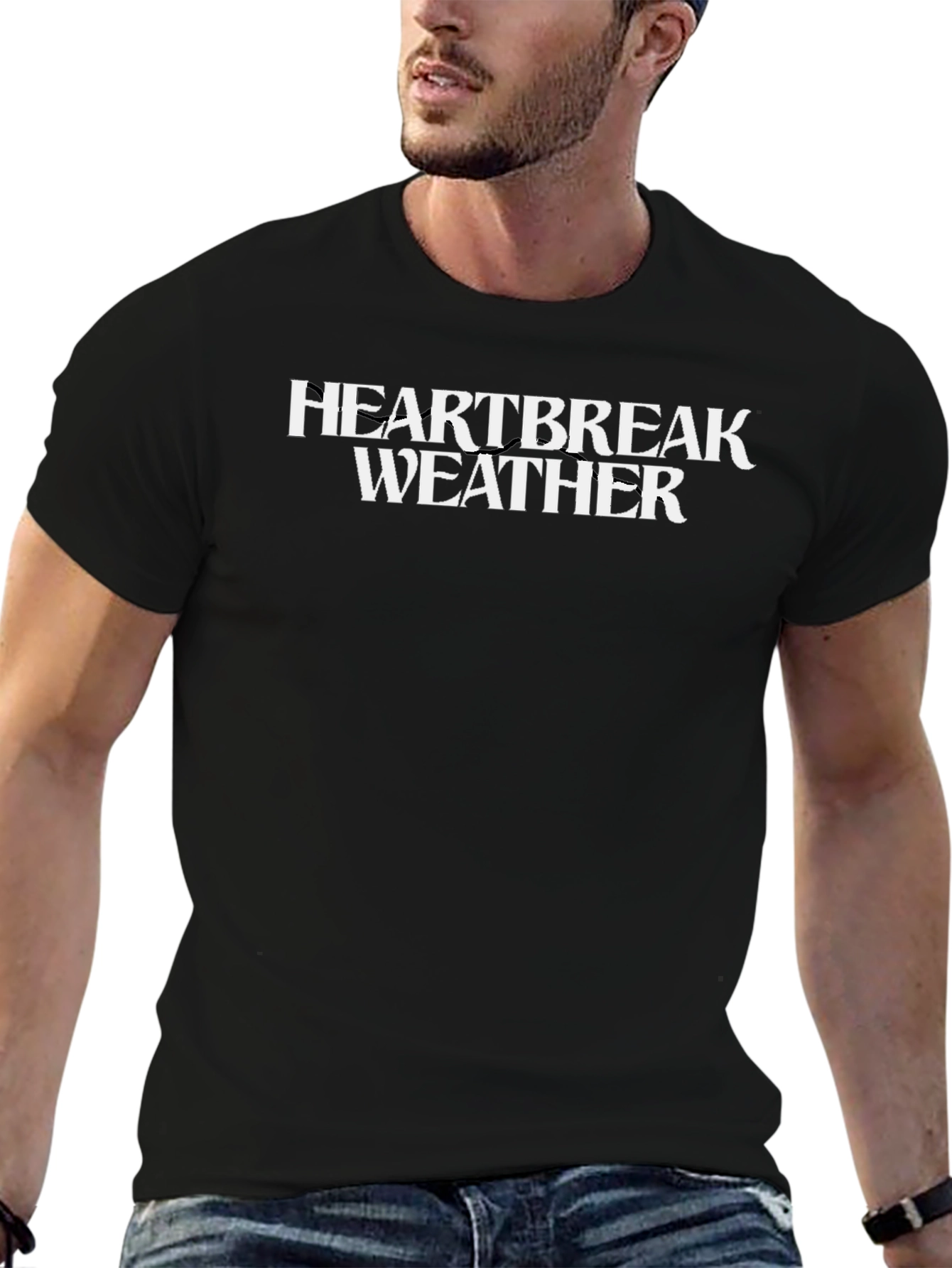 Heartbreak Weather Graphic Tee - Black
