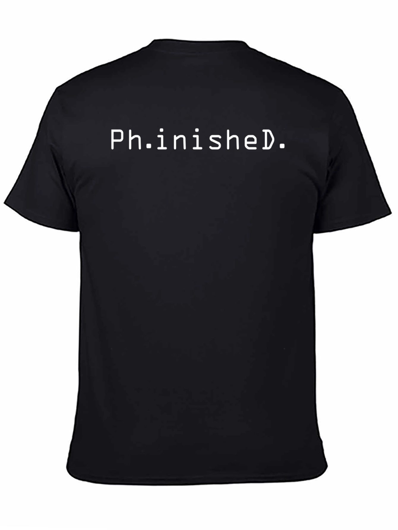 Ph.inished. Black Graphic T-Shirt