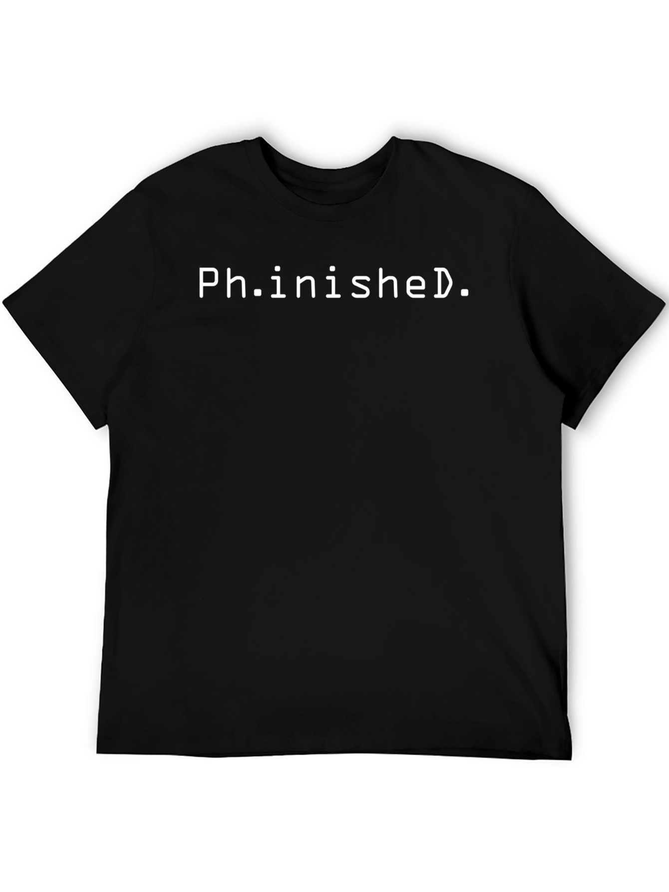 Ph.inished. Black Graphic T-Shirt