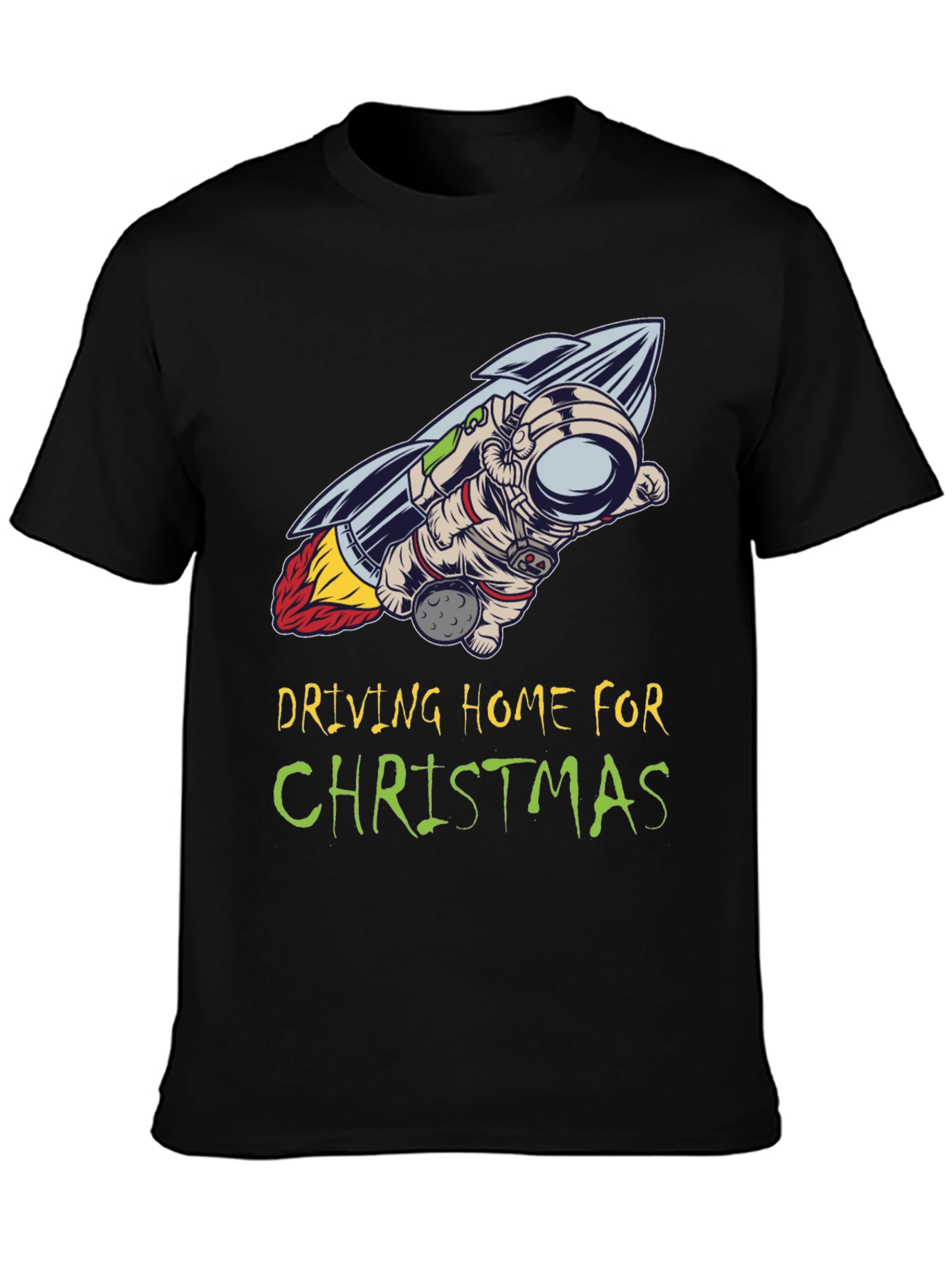 Driving Home For Christmas Astronaut T-Shirt
