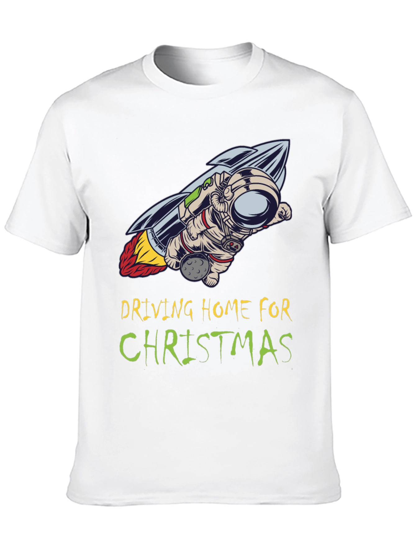 Driving Home For Christmas Astronaut T-Shirt