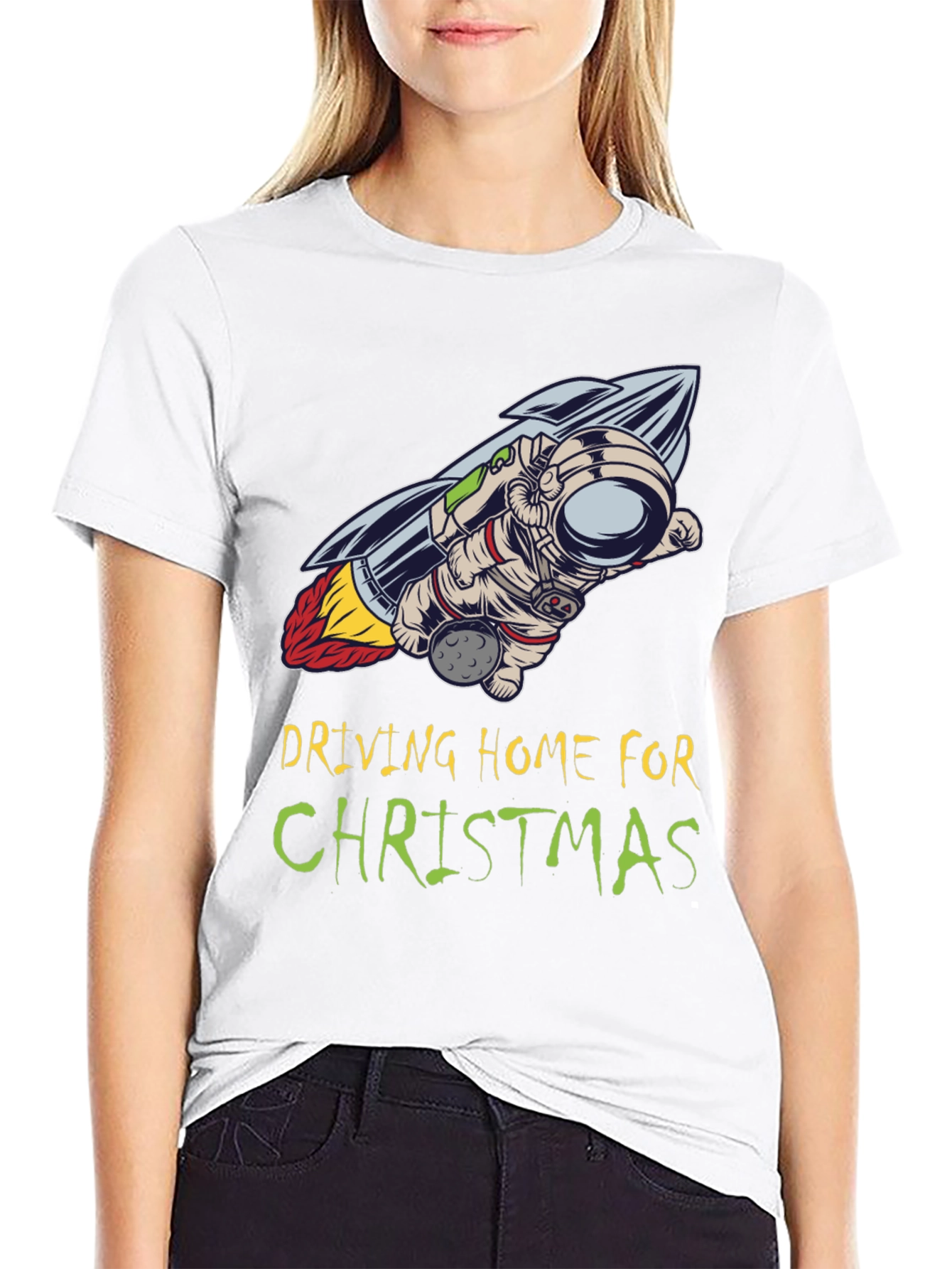 Driving Home For Christmas Astronaut T-Shirt