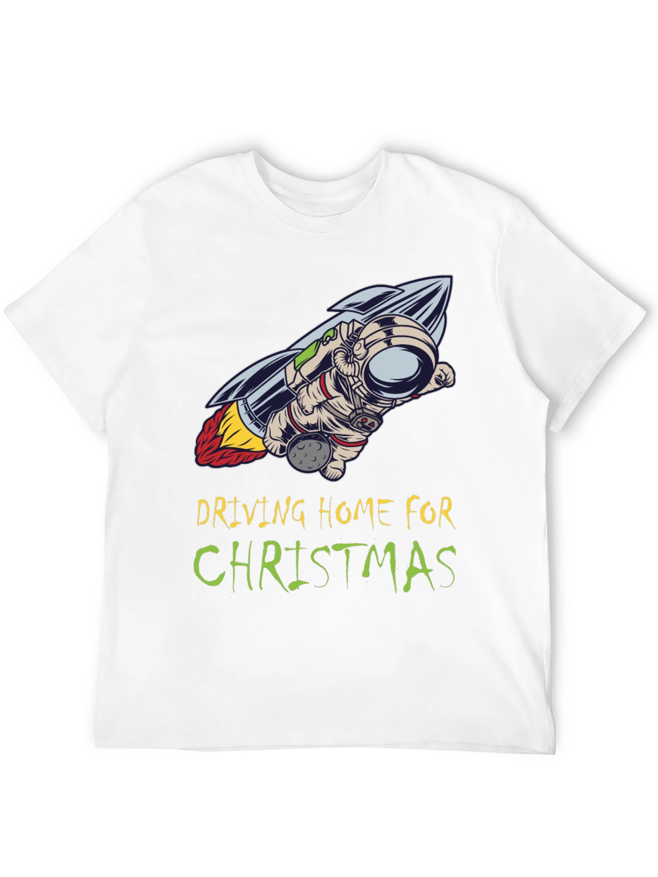 Driving Home For Christmas Astronaut T-Shirt