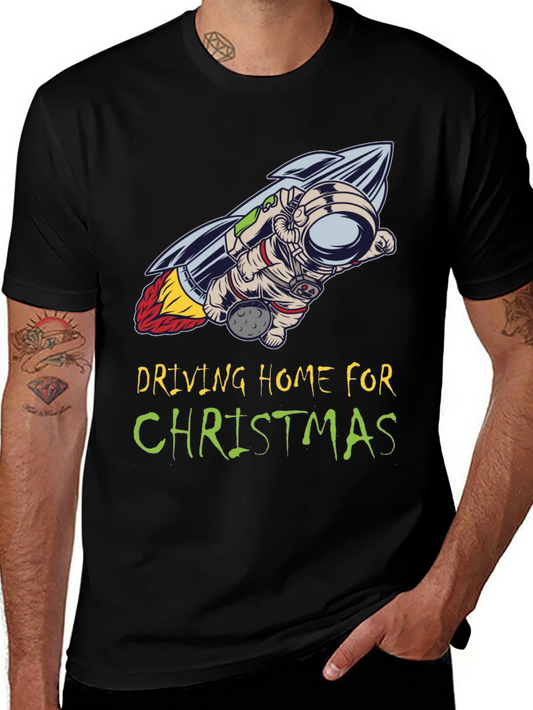 Driving Home For Christmas Astronaut T-Shirt