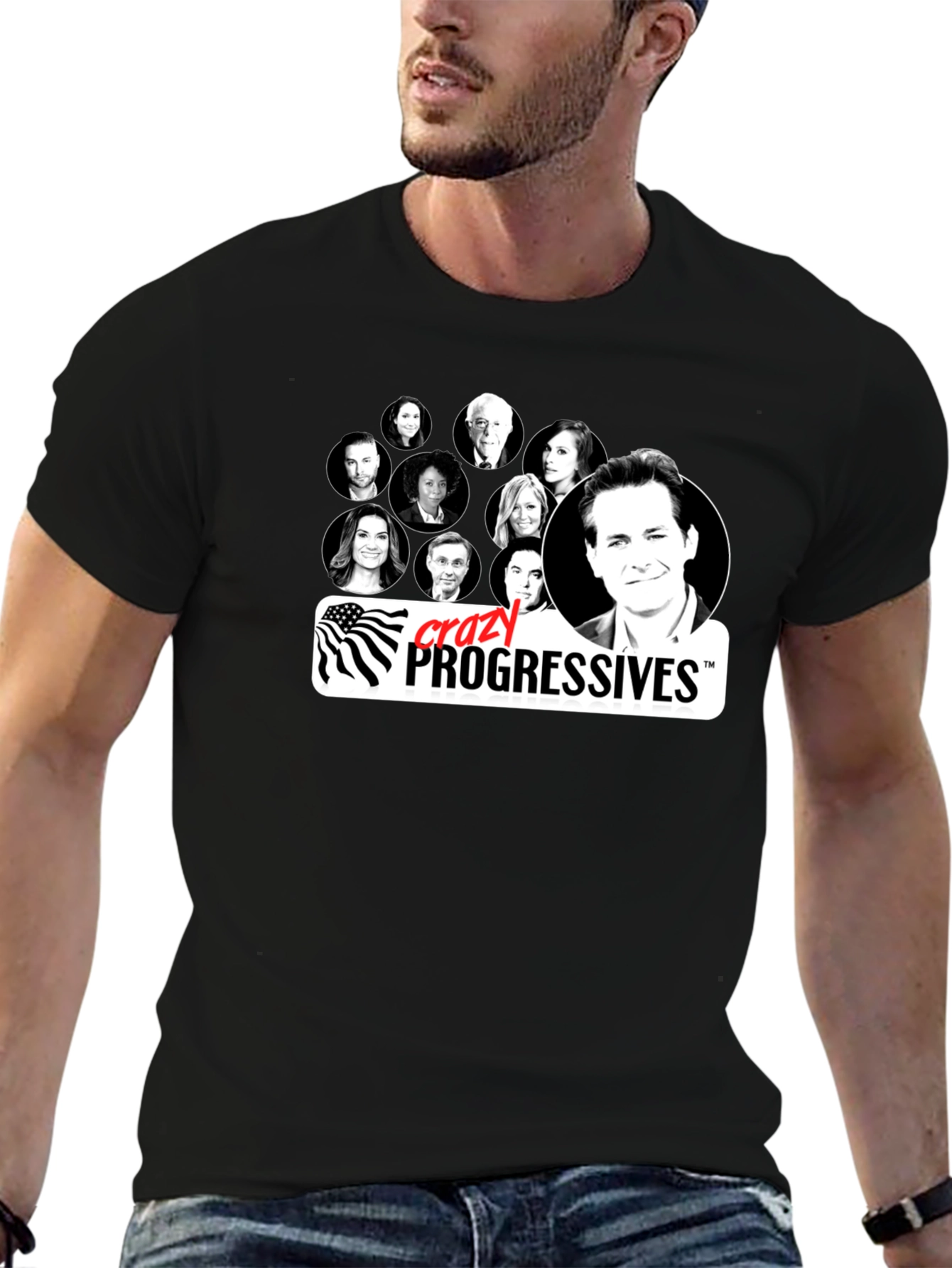 Crazy Progressives Black T-Shirt