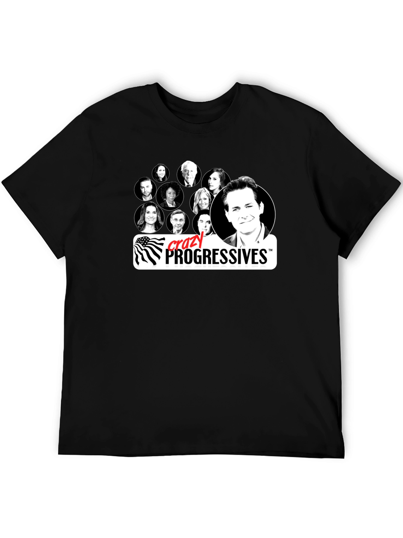 Crazy Progressives Black T-Shirt