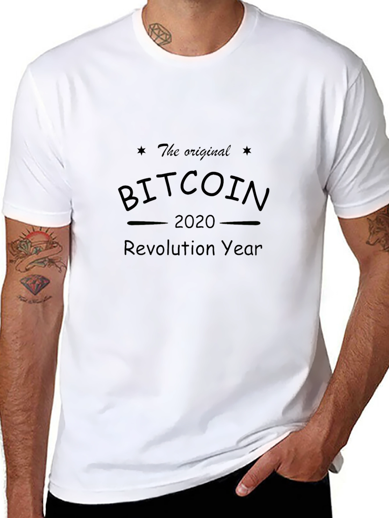 Bitcoin Revolution Year 2020 Black T-Shirt