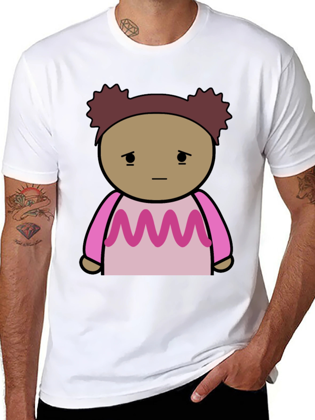 Cartoon Character Graphic T-Shirt