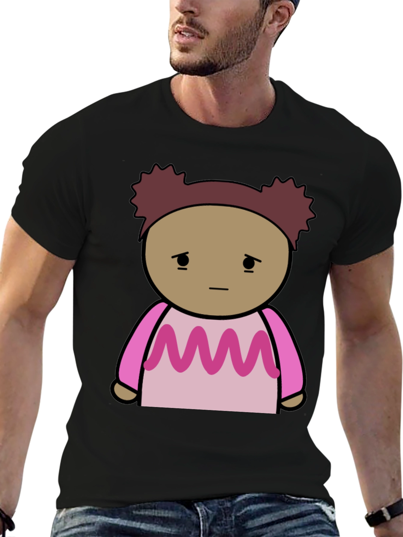 Cartoon Character Graphic T-Shirt