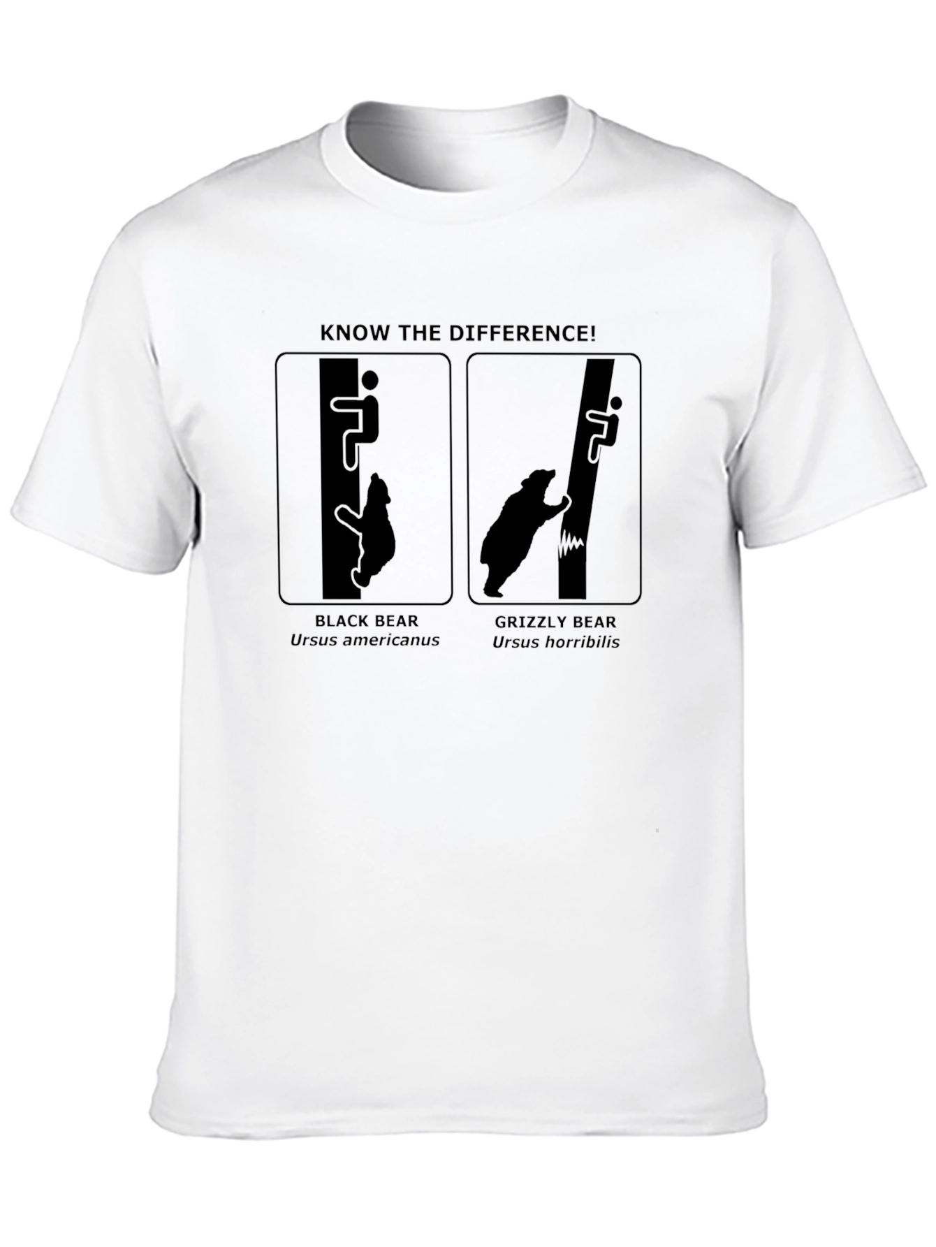 Know the Difference Bear Graphic Tee