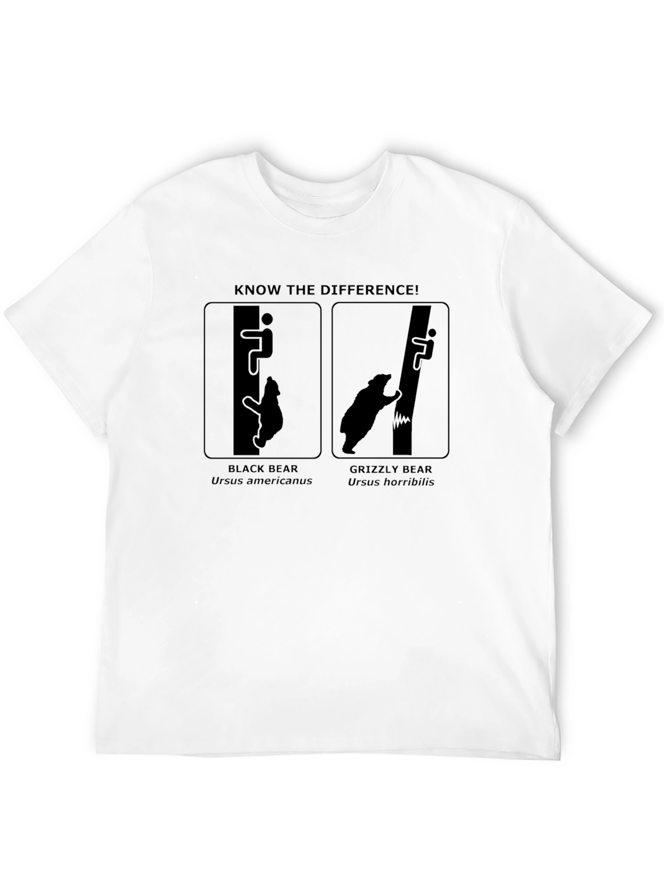 Know the Difference Bear Graphic Tee