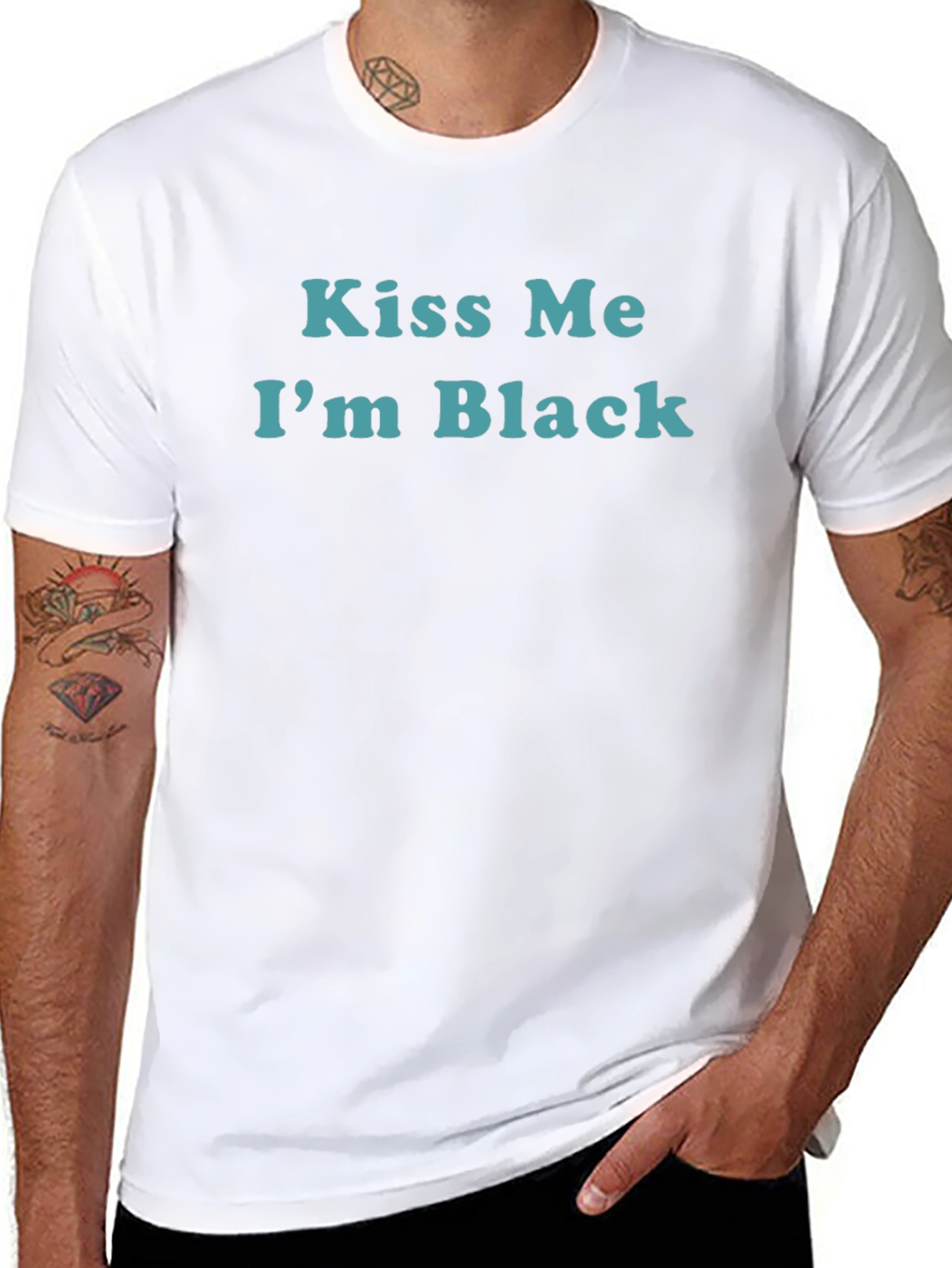 Kiss Me Im Black Novelty T-Shirt