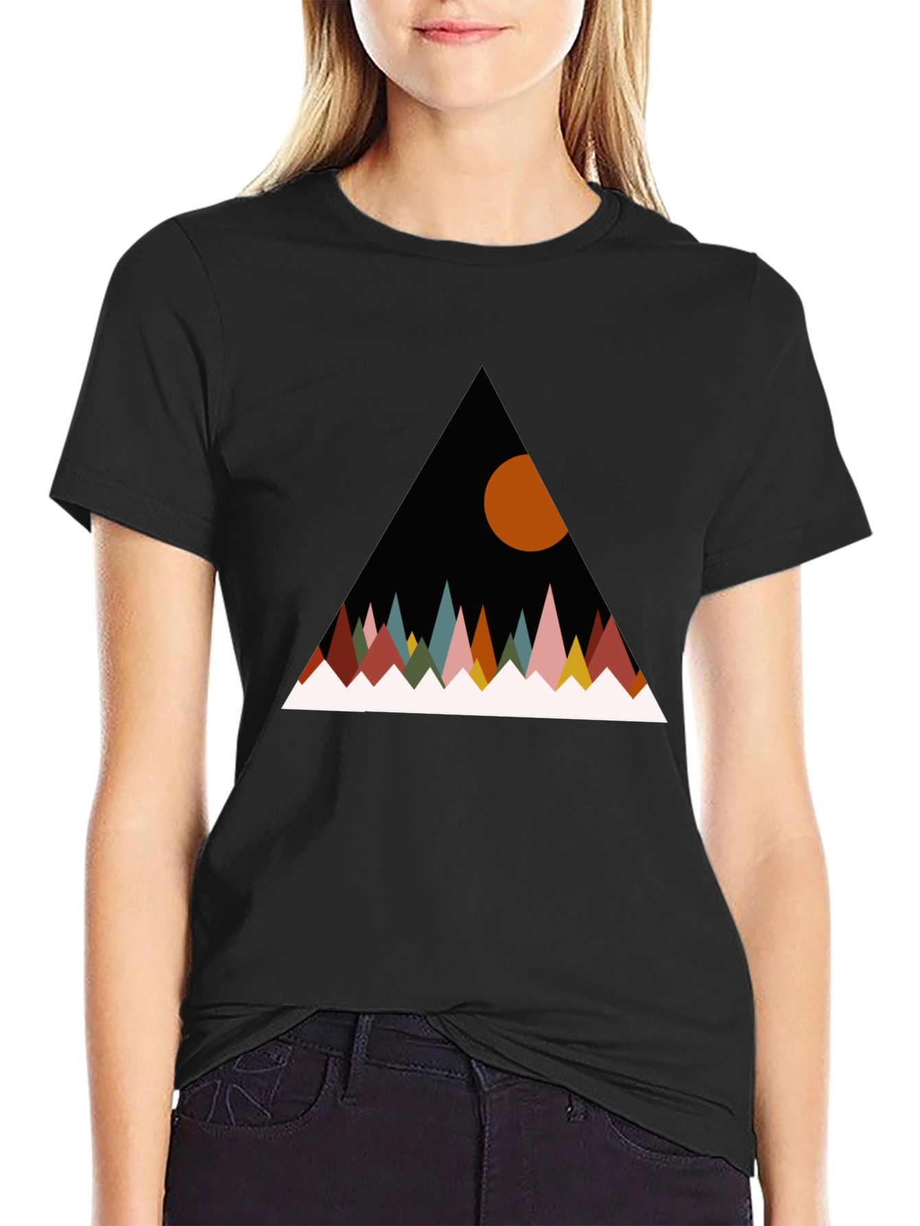 Geometric Mountain T-Shirt