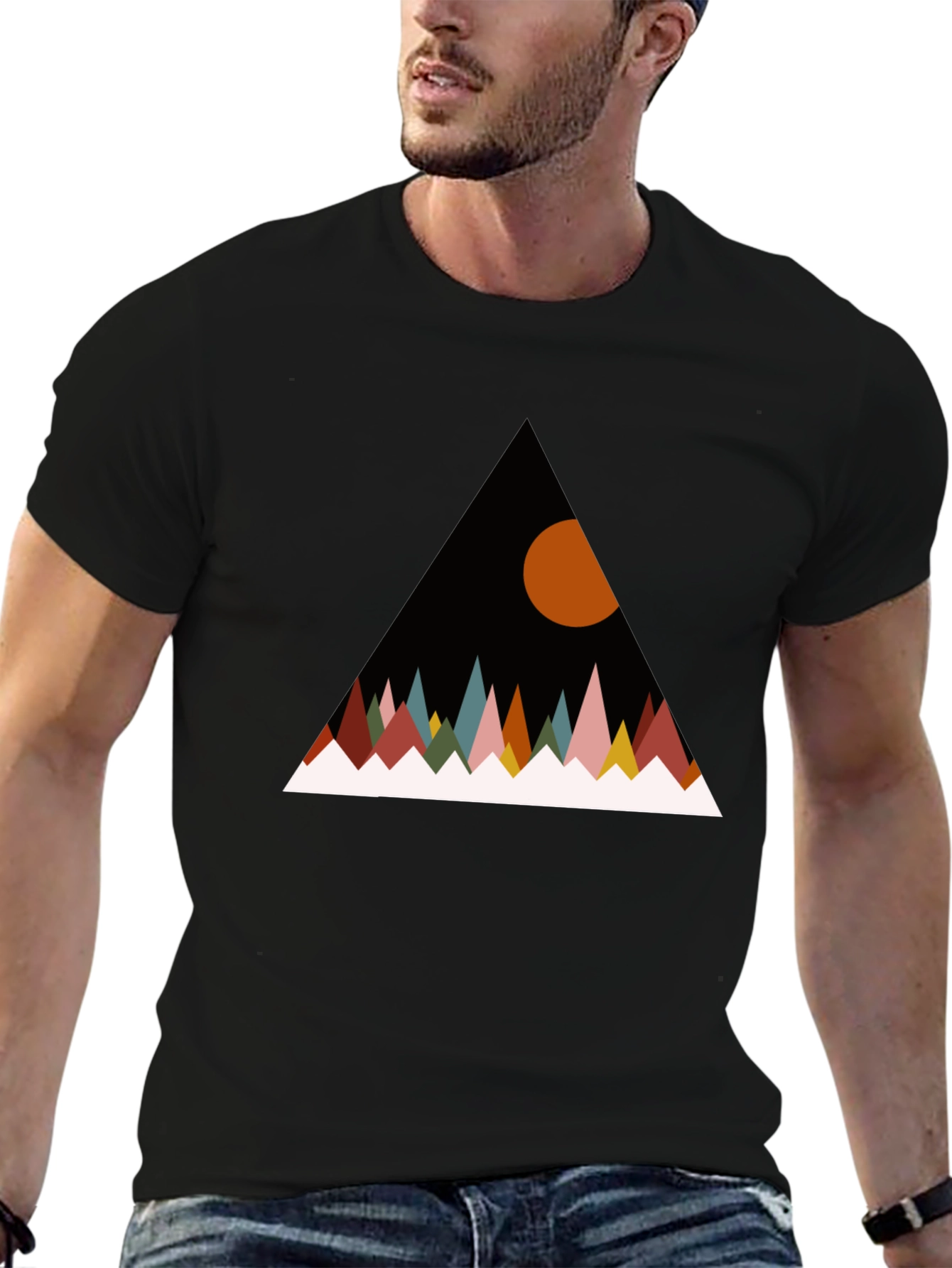 Geometric Mountain T-Shirt