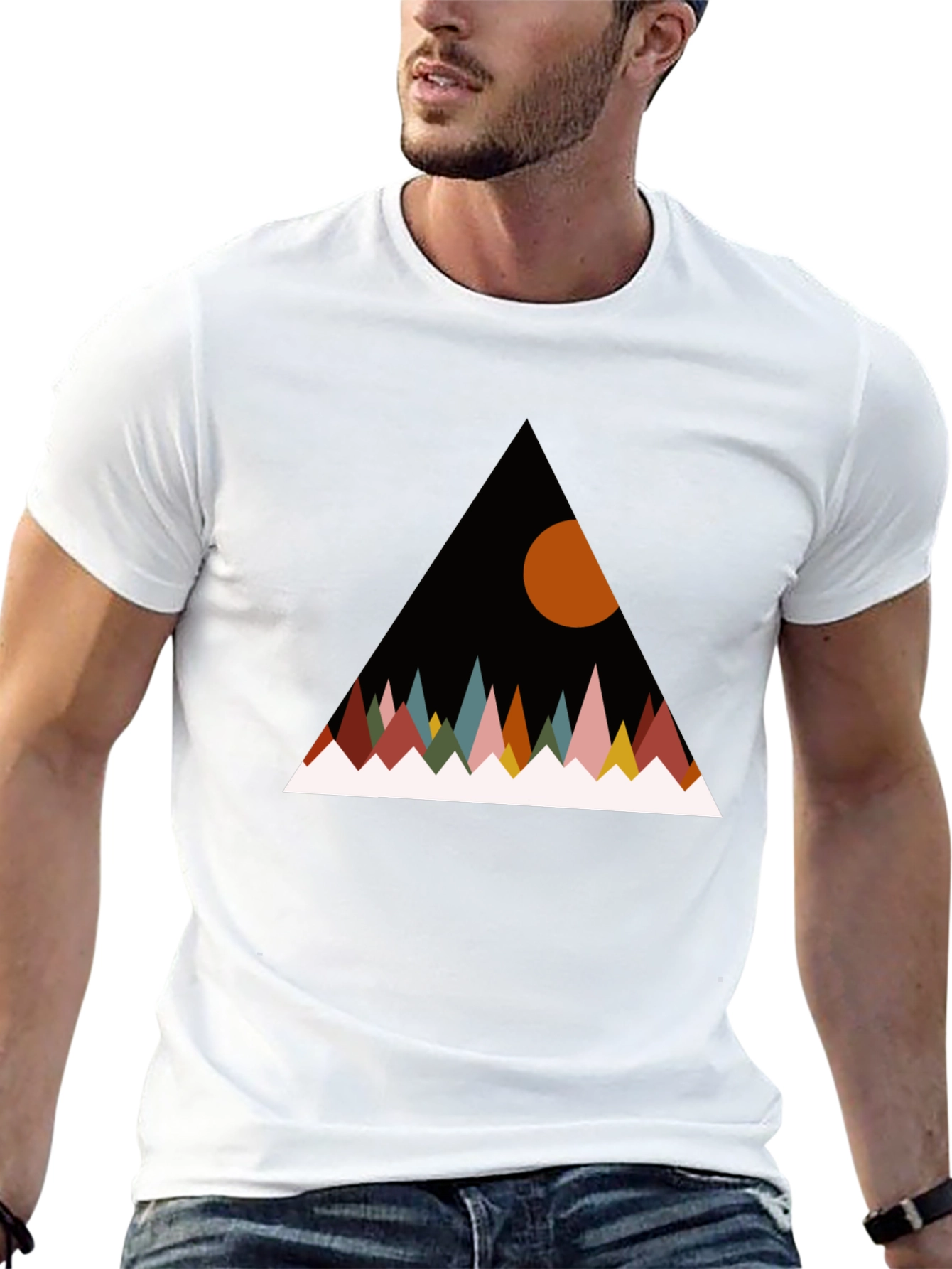 Geometric Mountain T-Shirt