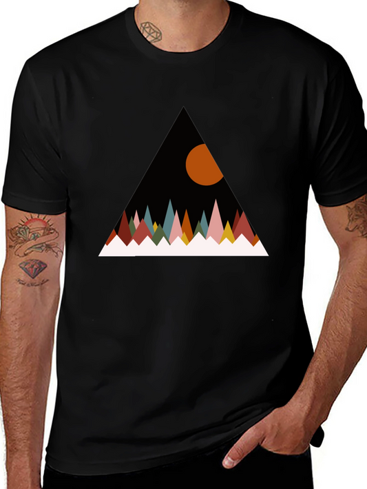 Geometric Mountain T-Shirt