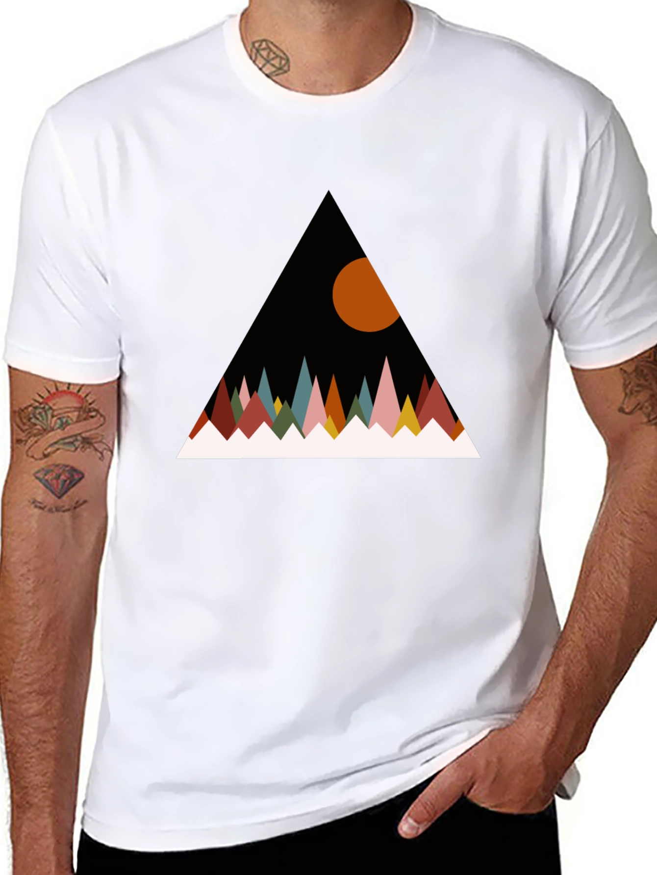 Geometric Mountain T-Shirt
