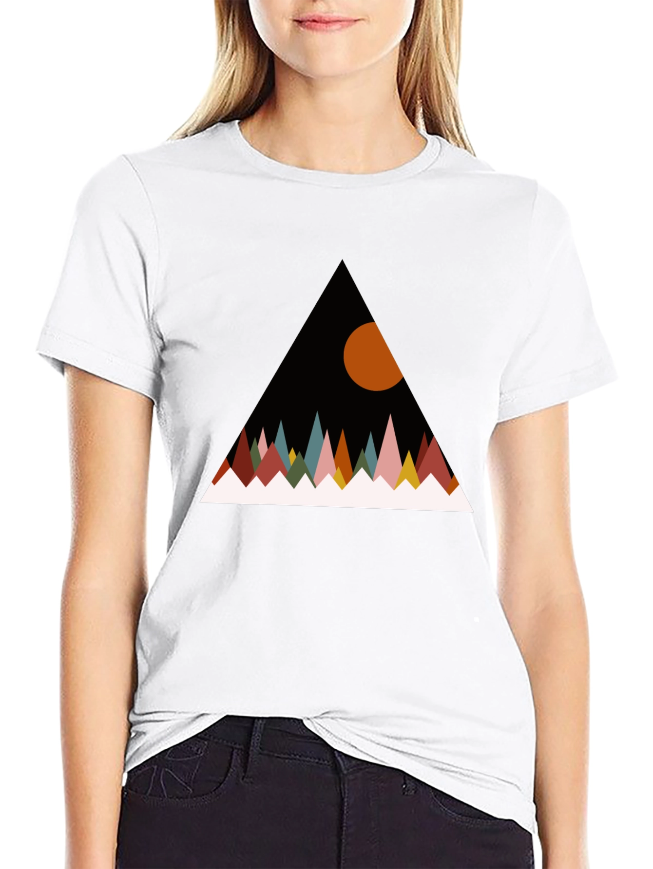 Geometric Mountain T-Shirt