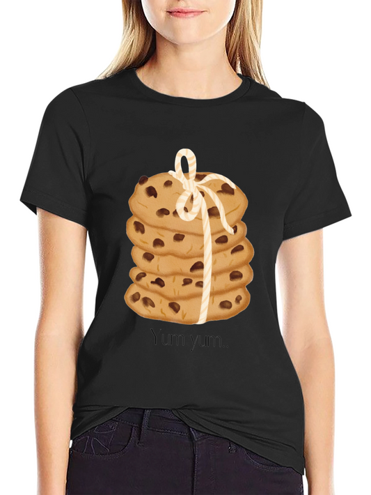 Cookie Stack Graphic T-Shirt - Yum Yum!