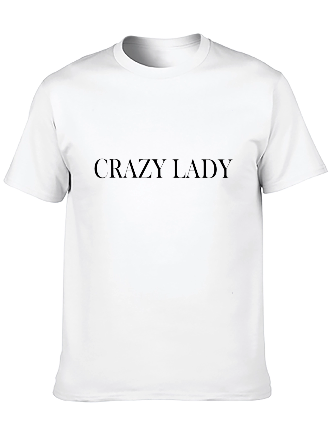 Crazy Lady Black Graphic Tee