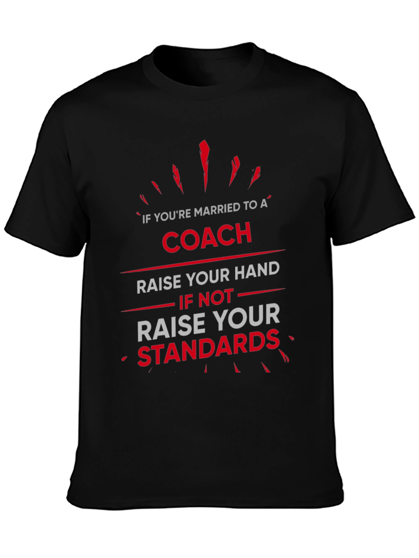 Coach Wife T-Shirt: Raise Your Standards Funny Graphic Tee