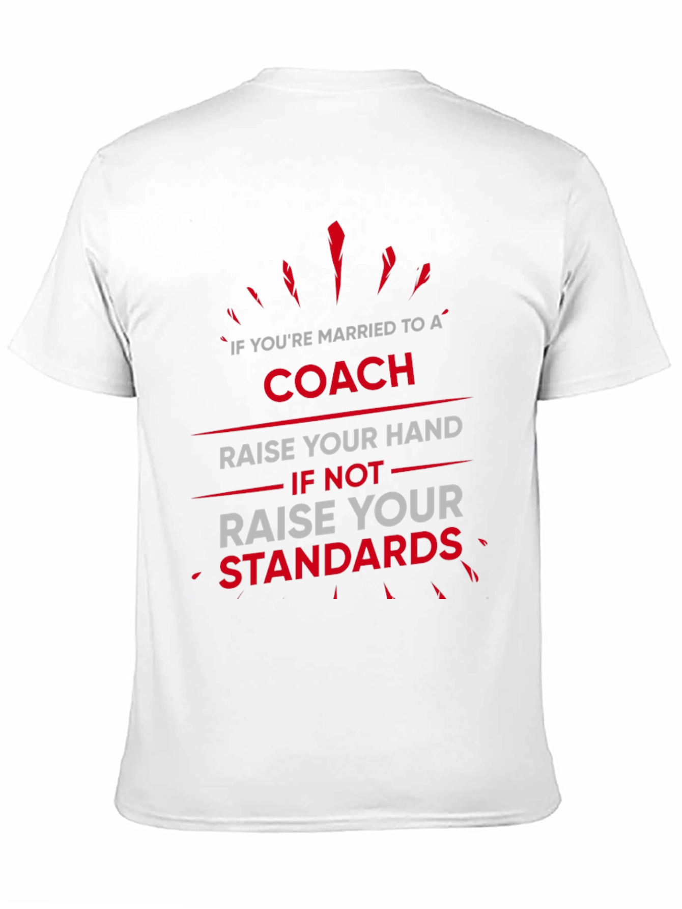Coach Wife T-Shirt: Raise Your Standards Funny Graphic Tee