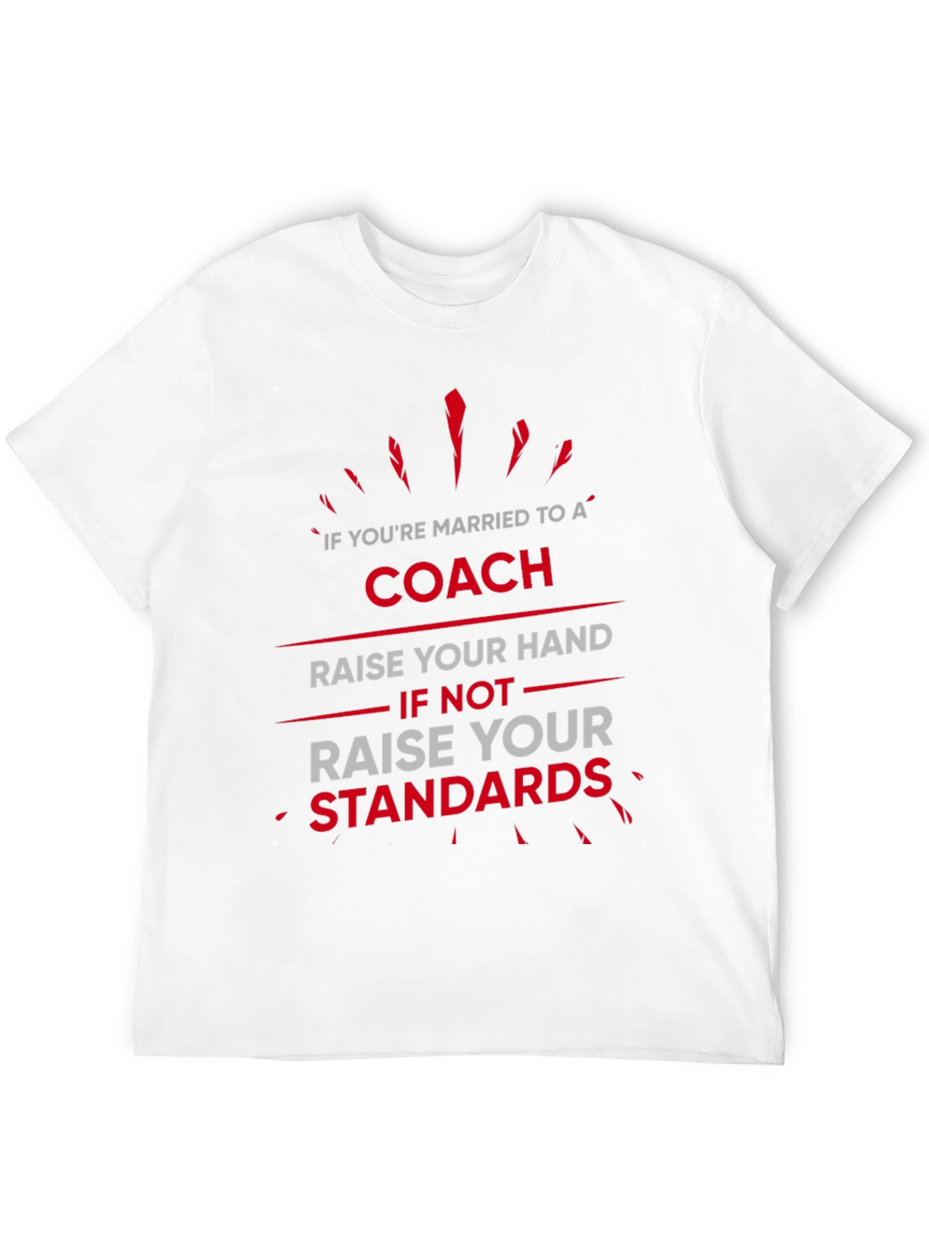 Coach Wife T-Shirt: Raise Your Standards Funny Graphic Tee
