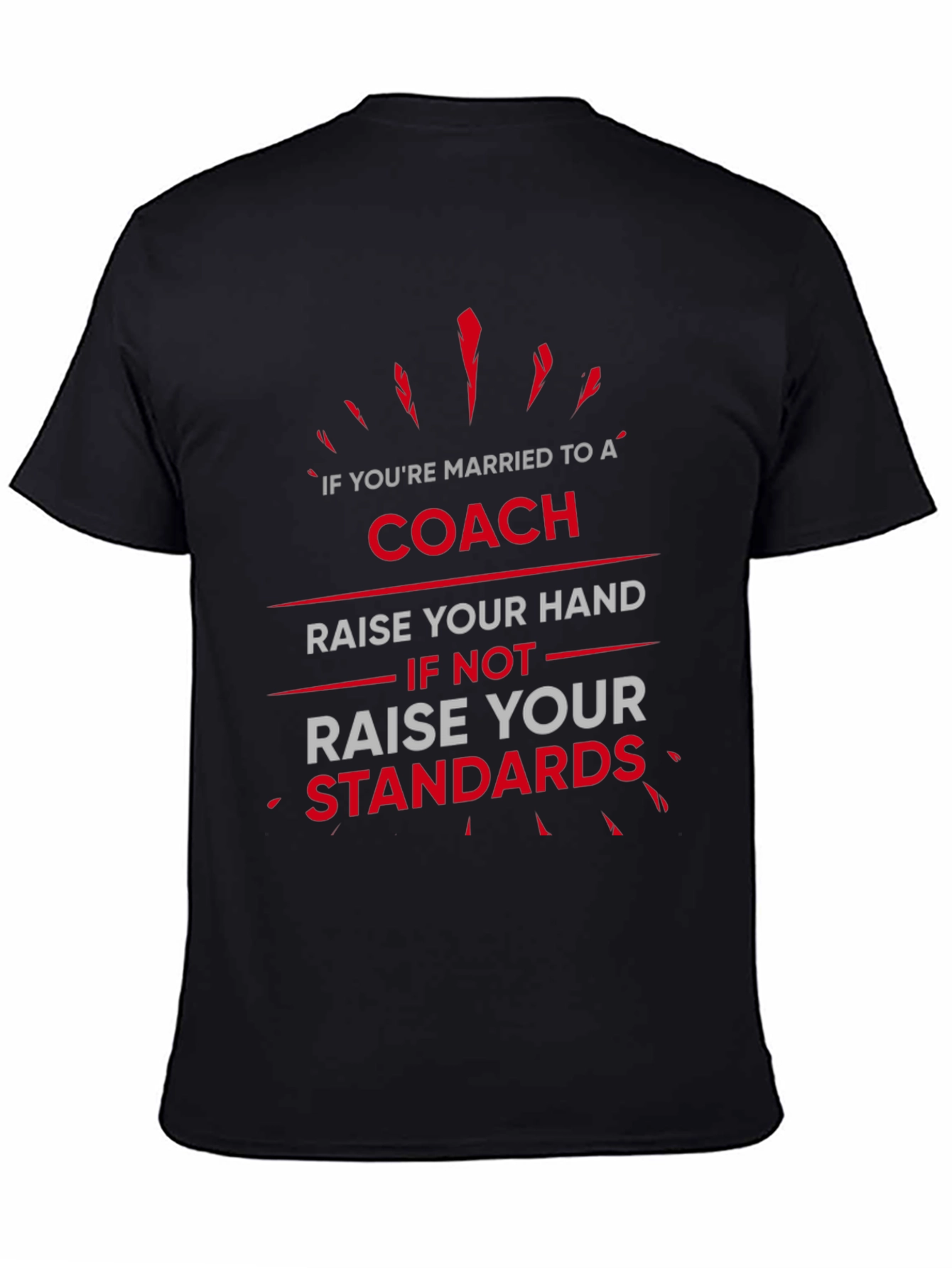 Coach Wife T-Shirt: Raise Your Standards Funny Graphic Tee