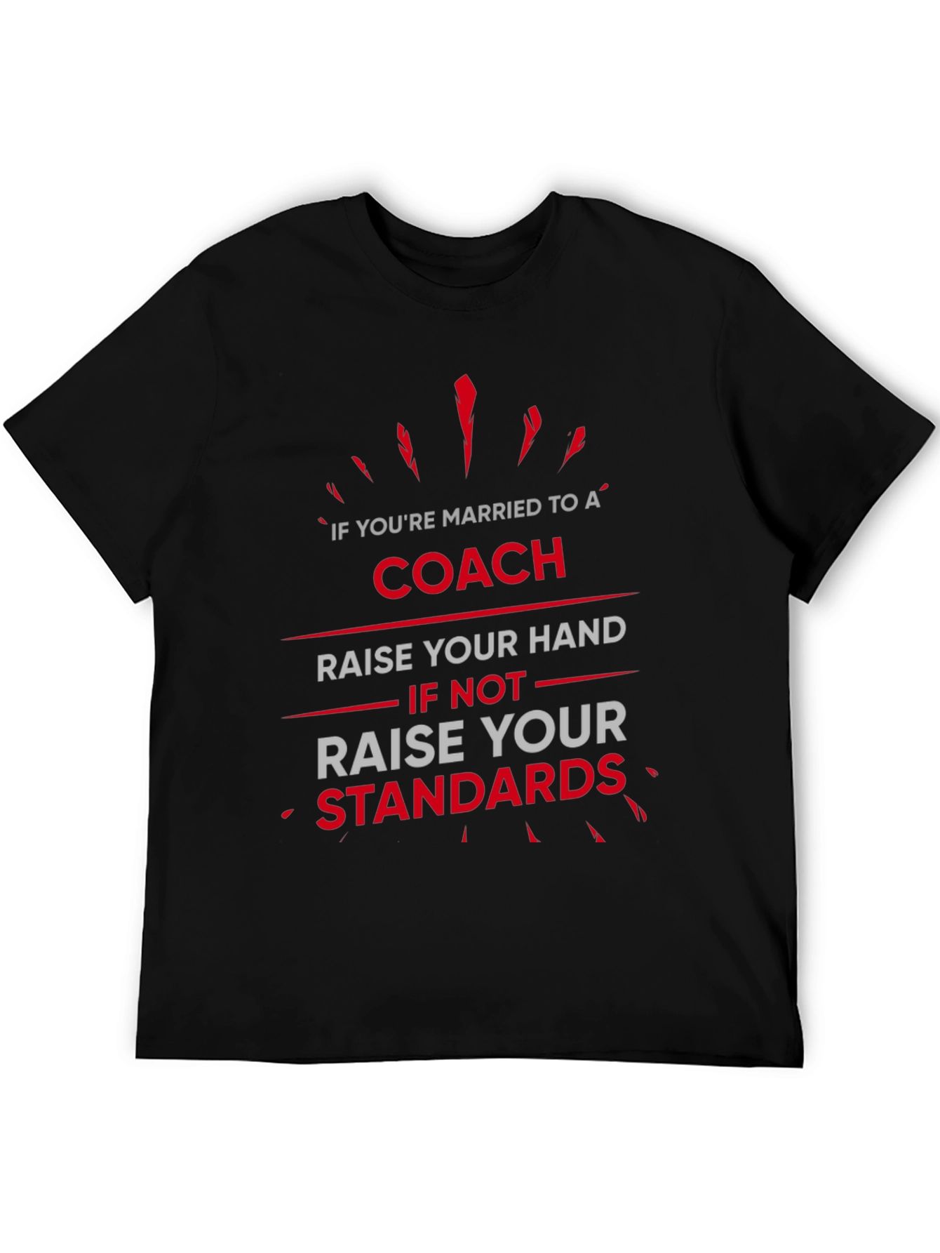 Coach Wife T-Shirt: Raise Your Standards Funny Graphic Tee