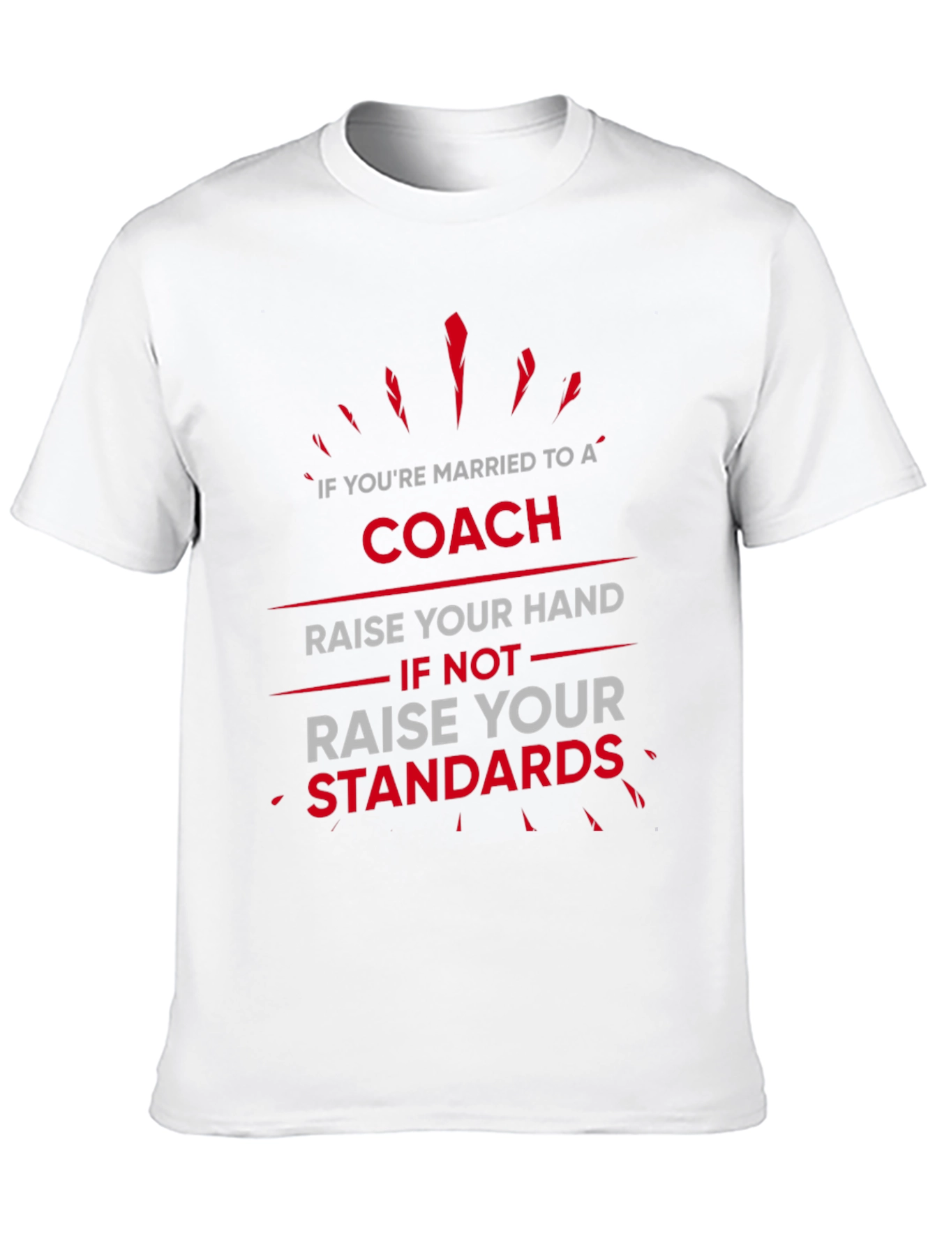 Coach Wife T-Shirt: Raise Your Standards Funny Graphic Tee