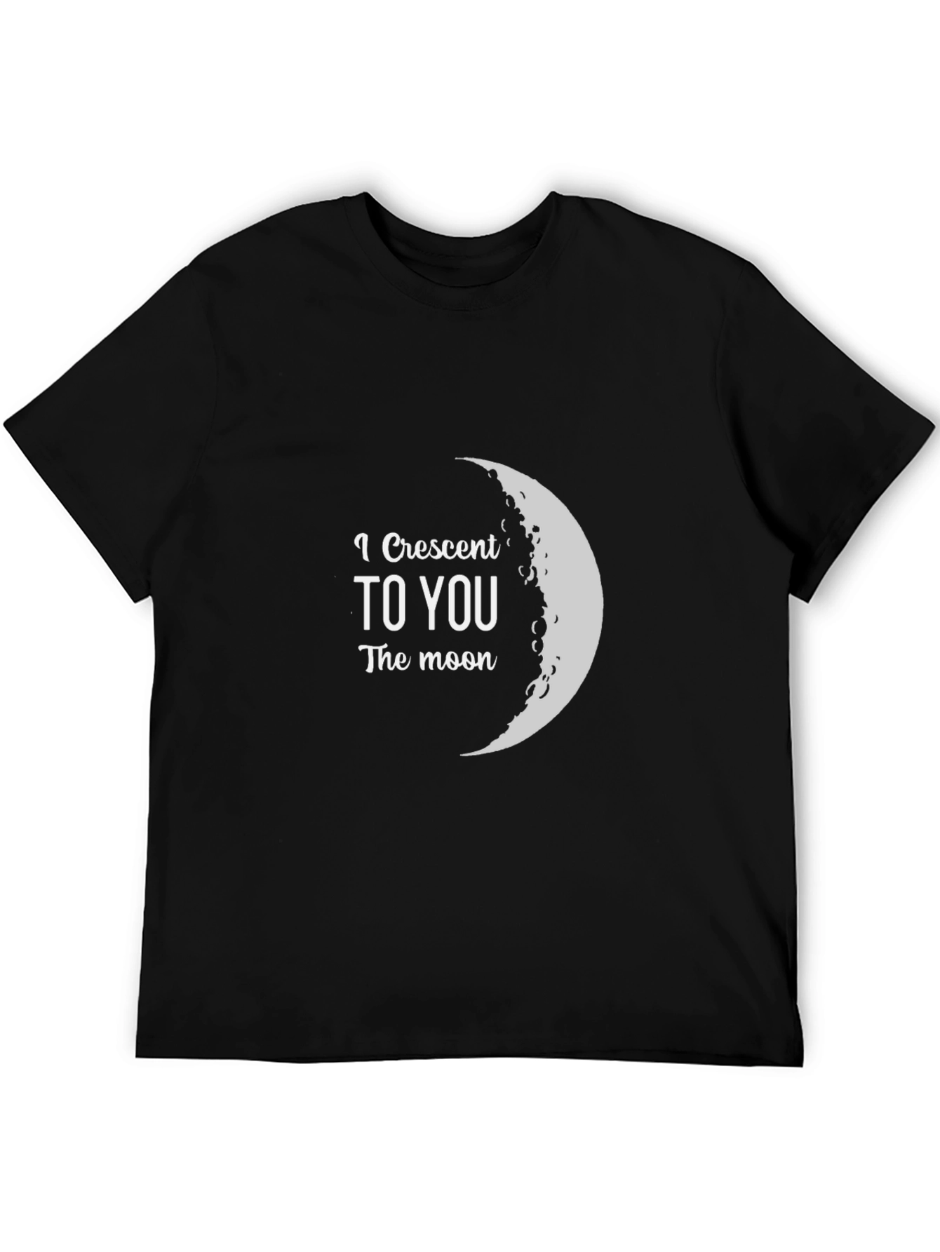 Crescent Moon Graphic Tee - I Crescent To You