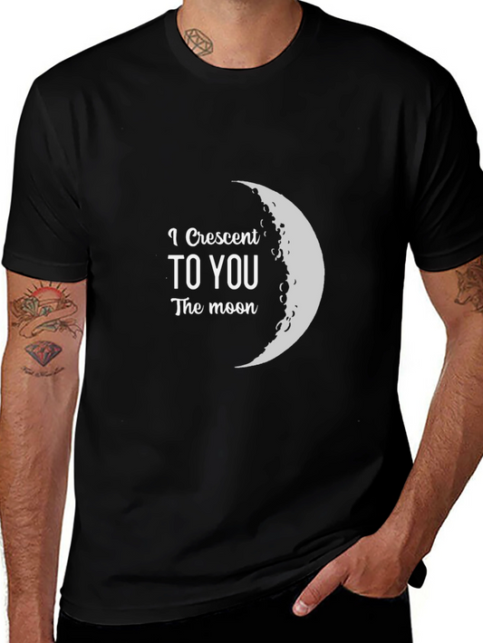 Crescent Moon Graphic Tee - I Crescent To You