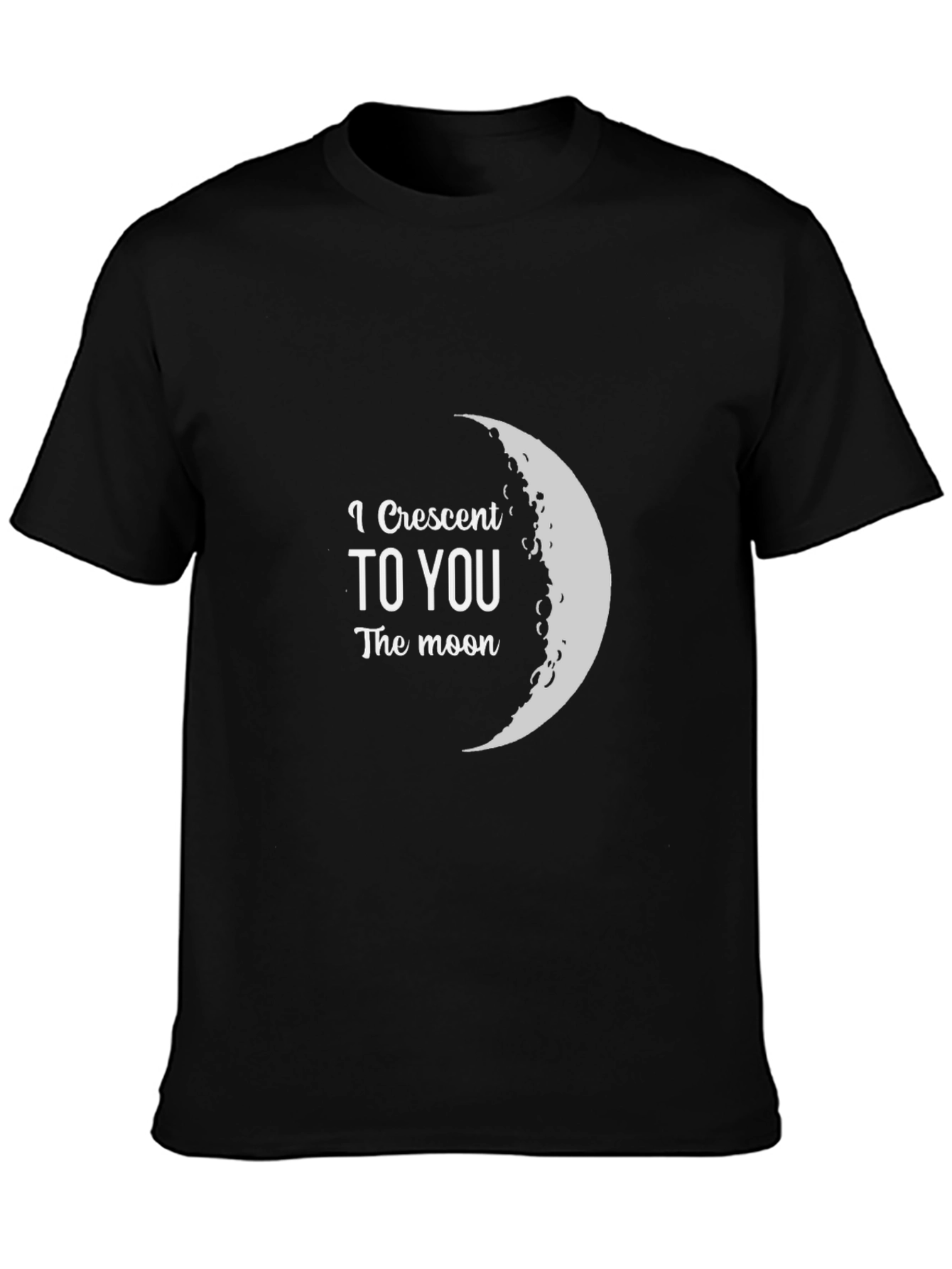 Crescent Moon Graphic Tee - I Crescent To You
