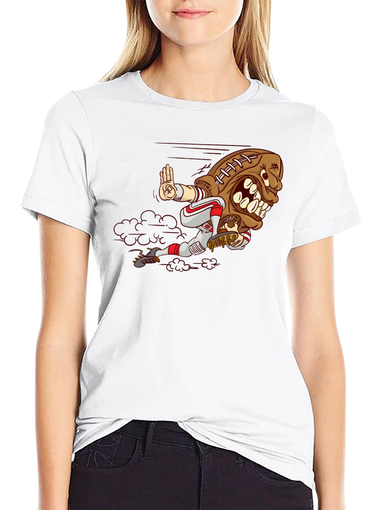 Football Monster Graphic Tee