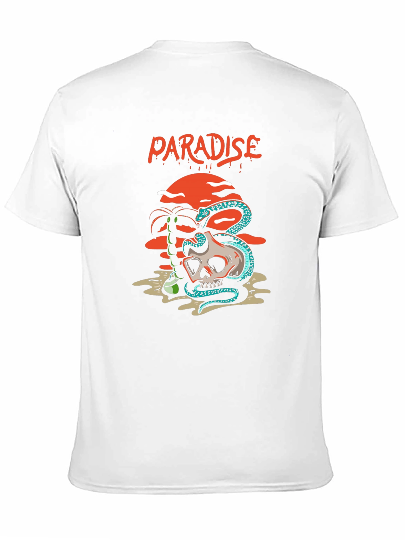 Paradise Skull Snake Graphic Tee