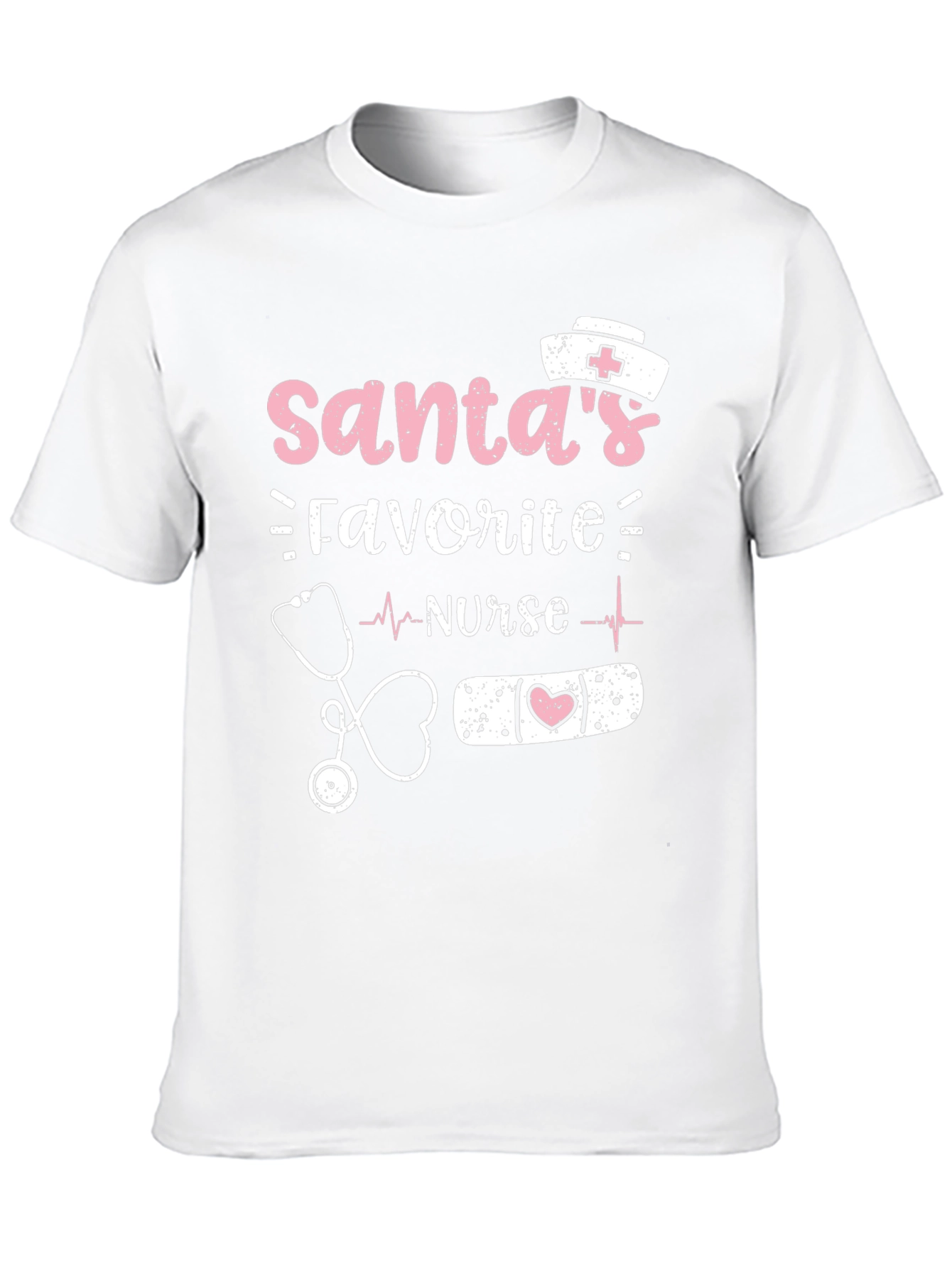 Santas Favorite Nurse T-Shirt Holiday Gift