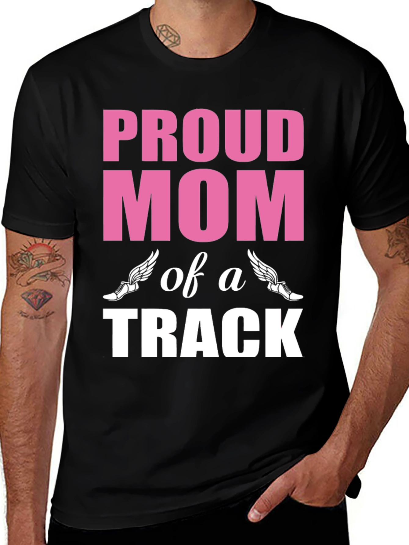 Proud Mom of a Track Star - Graphic T-Shirt