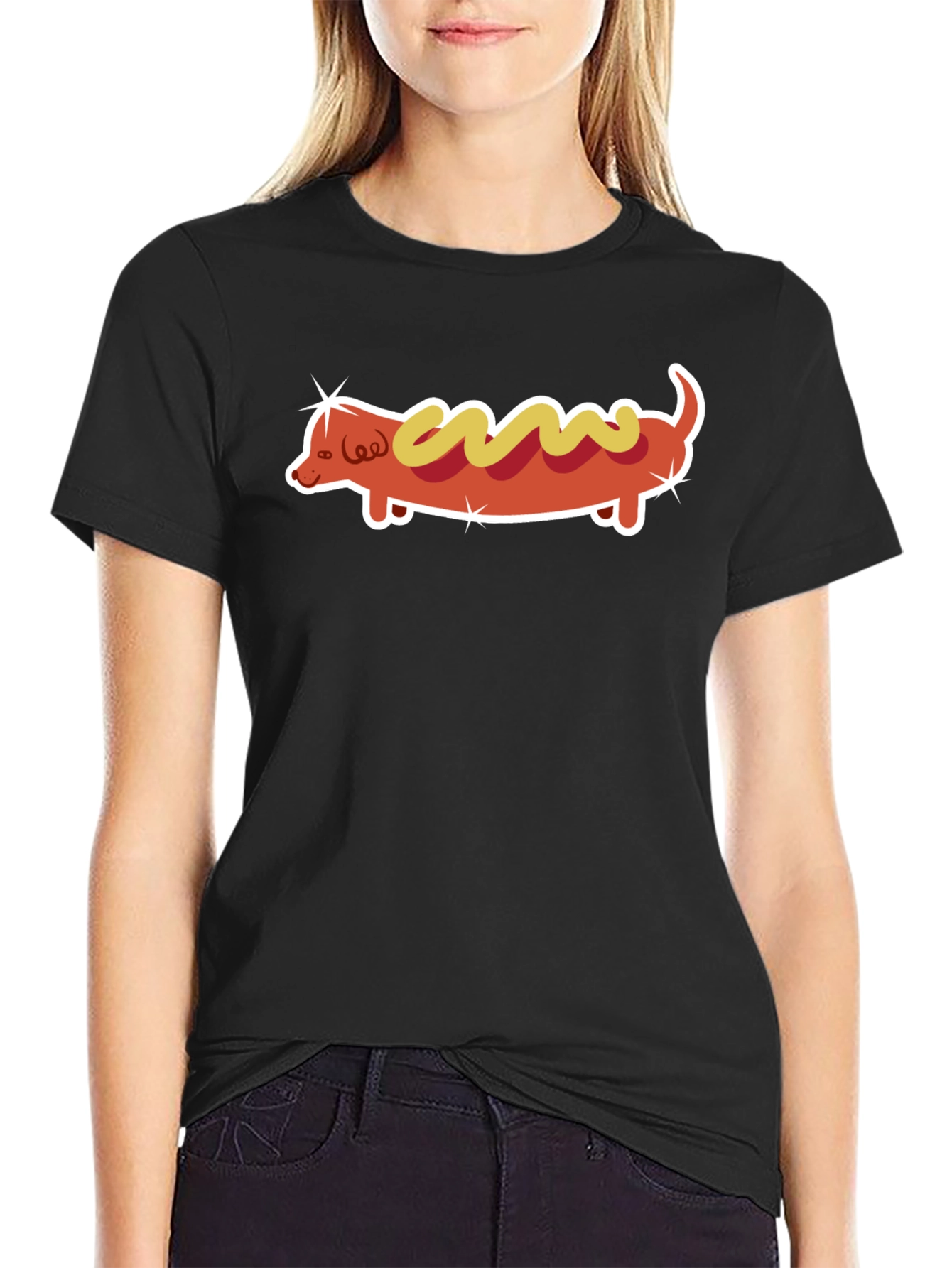 Hot Dog Dachshund Graphic Tee - Unisex T-Shirt