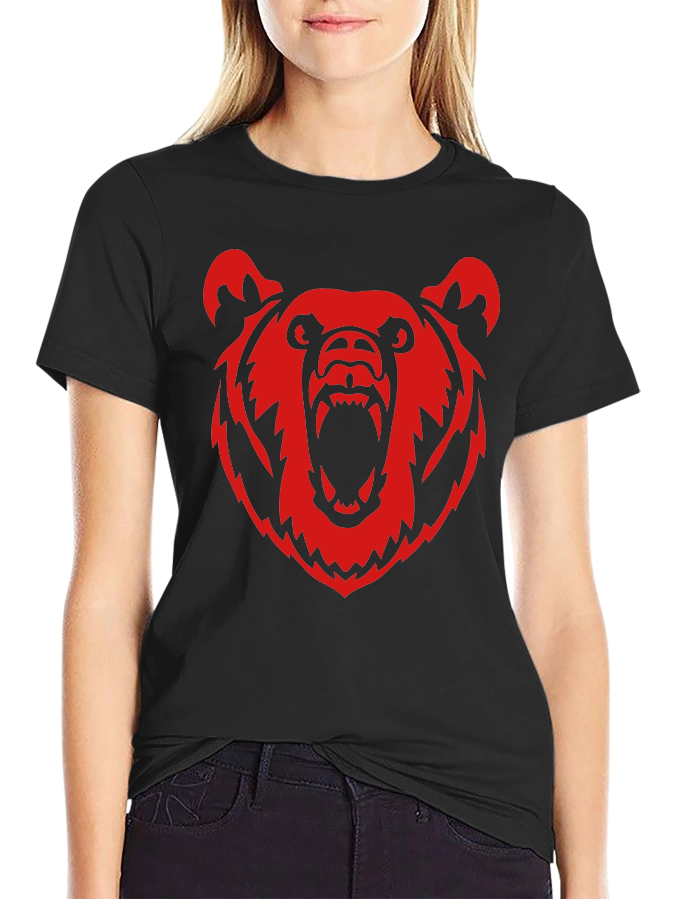 Bear Graphic Tee - Mens Black T-Shirt