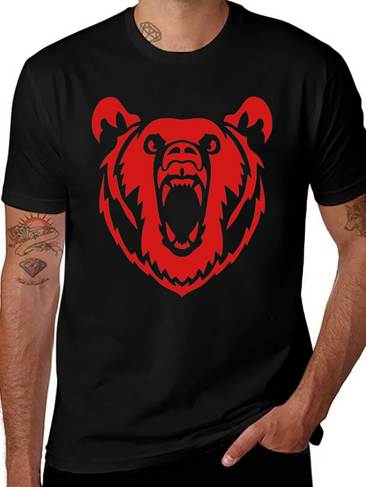 Bear Graphic Tee - Mens Black T-Shirt