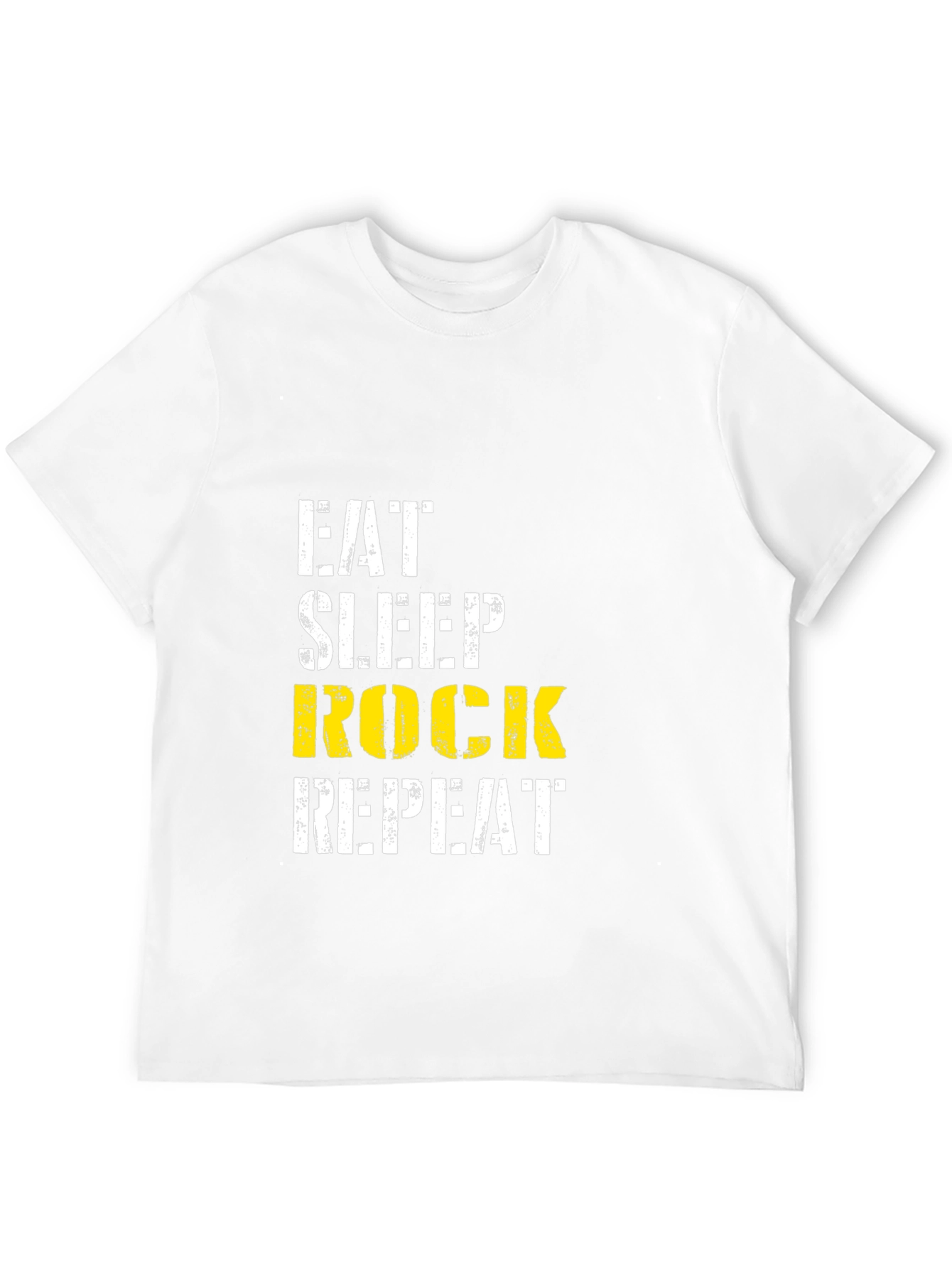 Eat Sleep Rock Repeat Black T-Shirt
