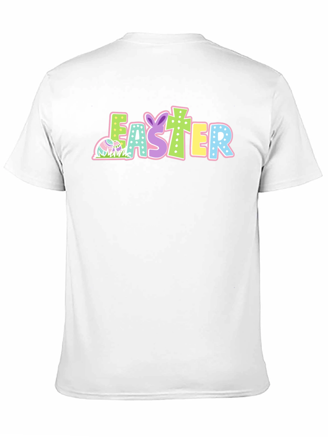 Easter T-Shirt Black Cotton Holiday Tee