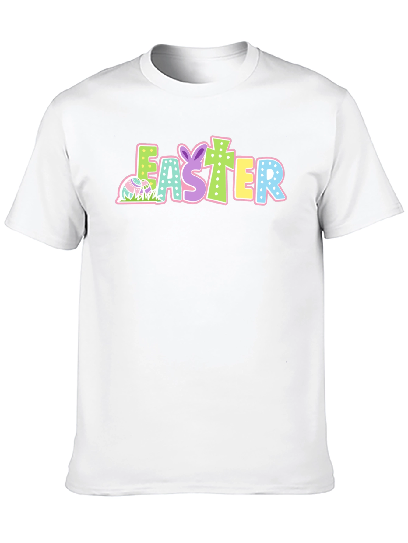 Easter T-Shirt Black Cotton Holiday Tee