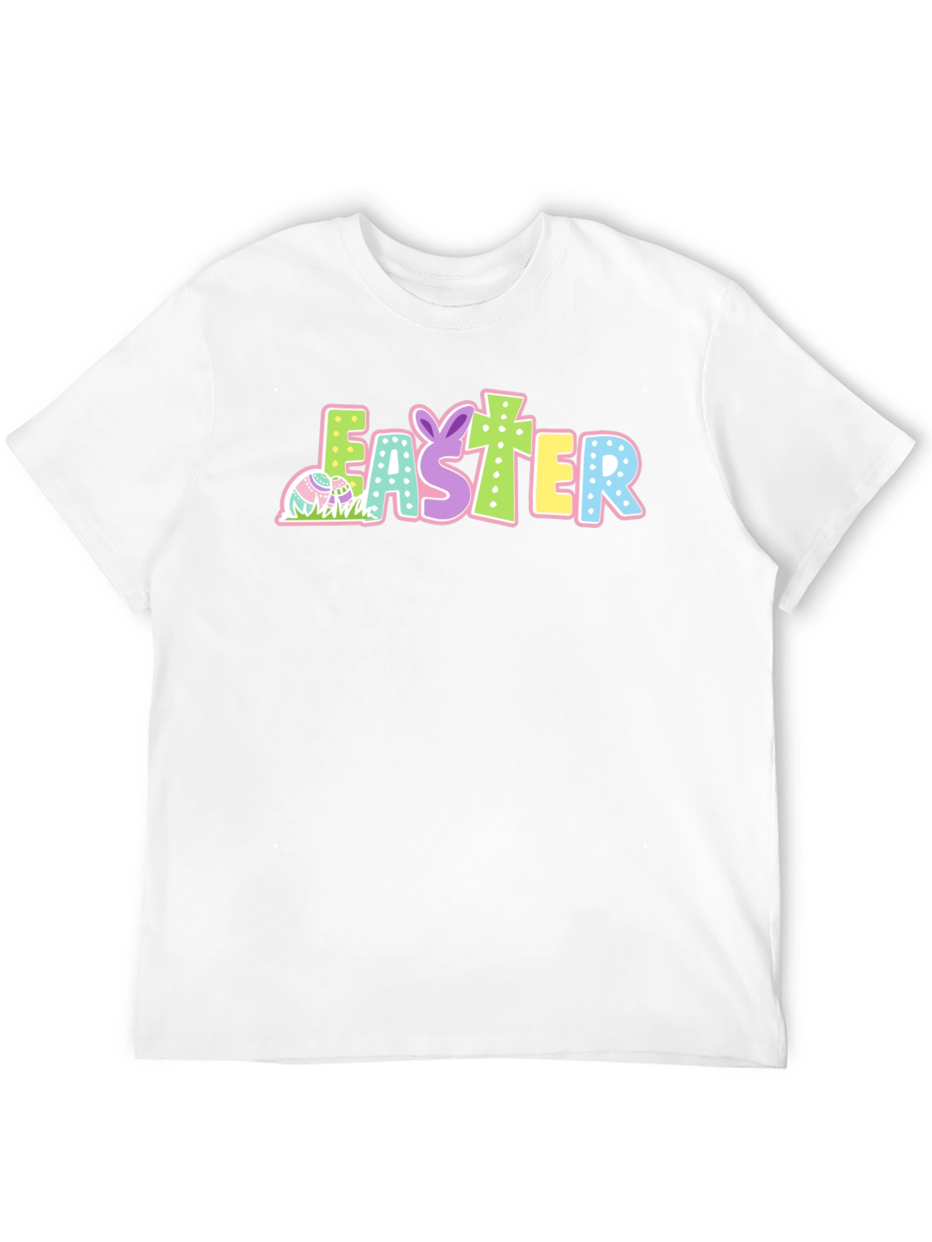 Easter T-Shirt Black Cotton Holiday Tee