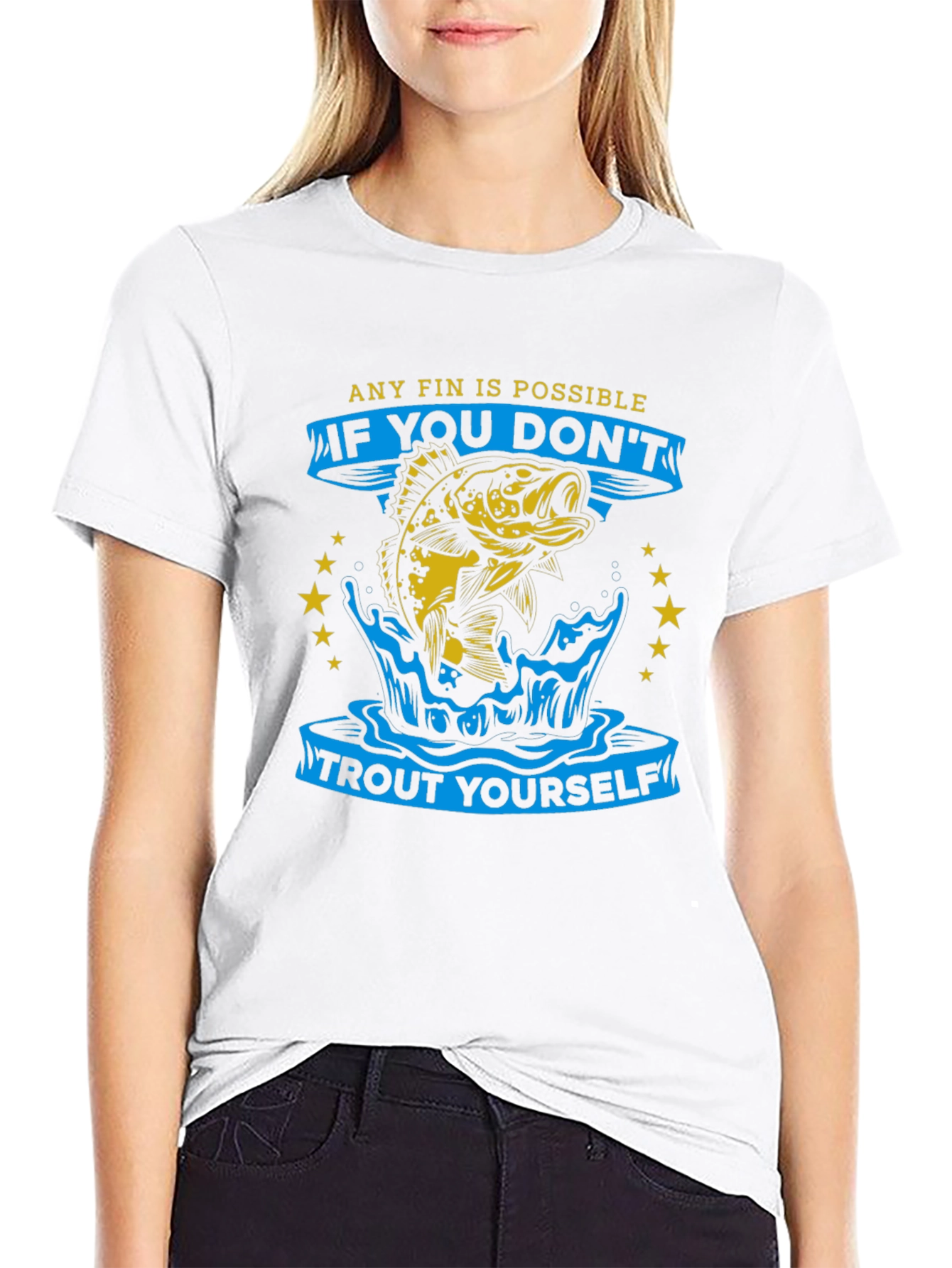 Any Fin Is Possible Fishing T-Shirt