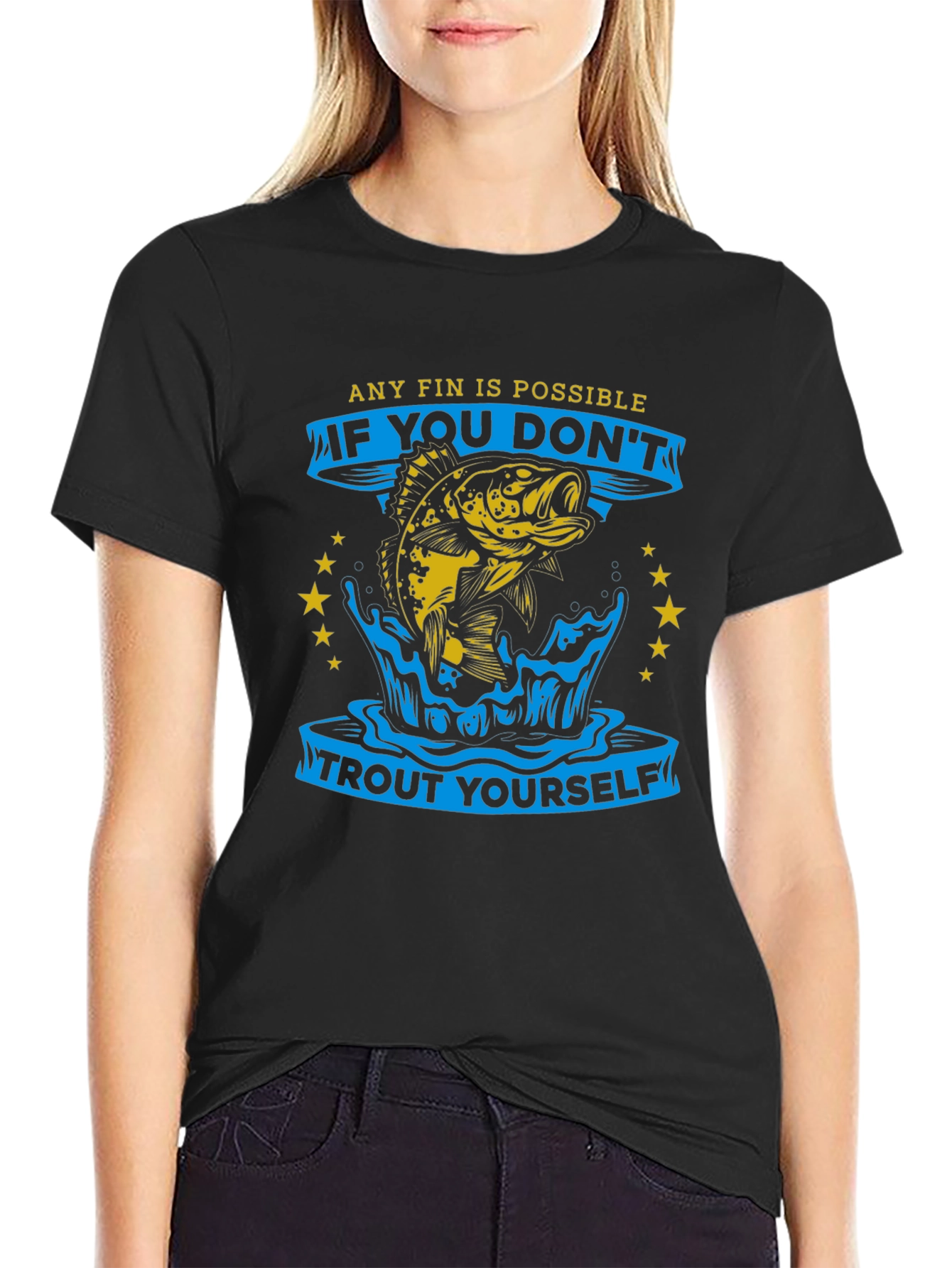 Any Fin Is Possible Fishing T-Shirt